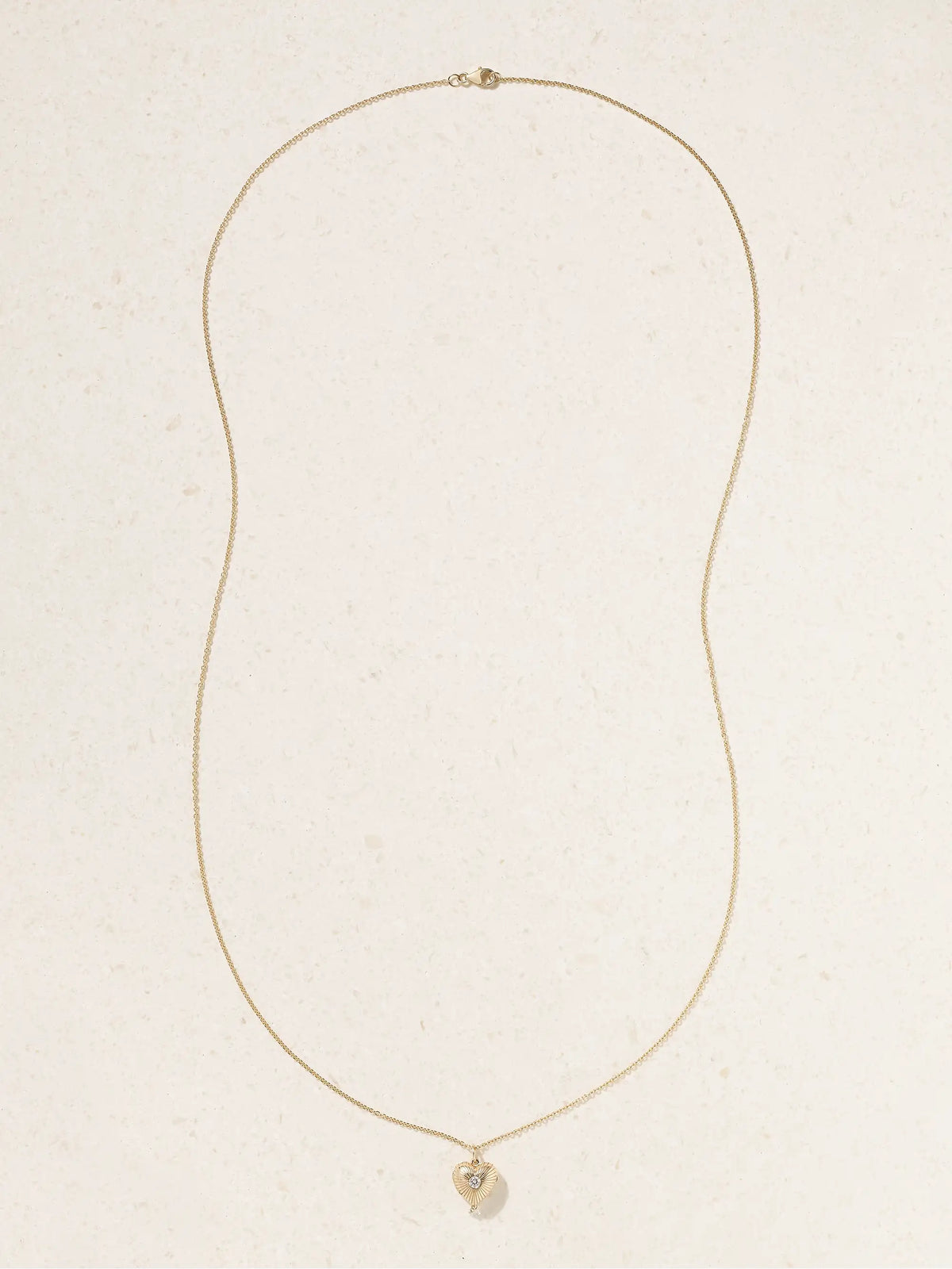 Locket 9-karat Gold Diamond Necklace