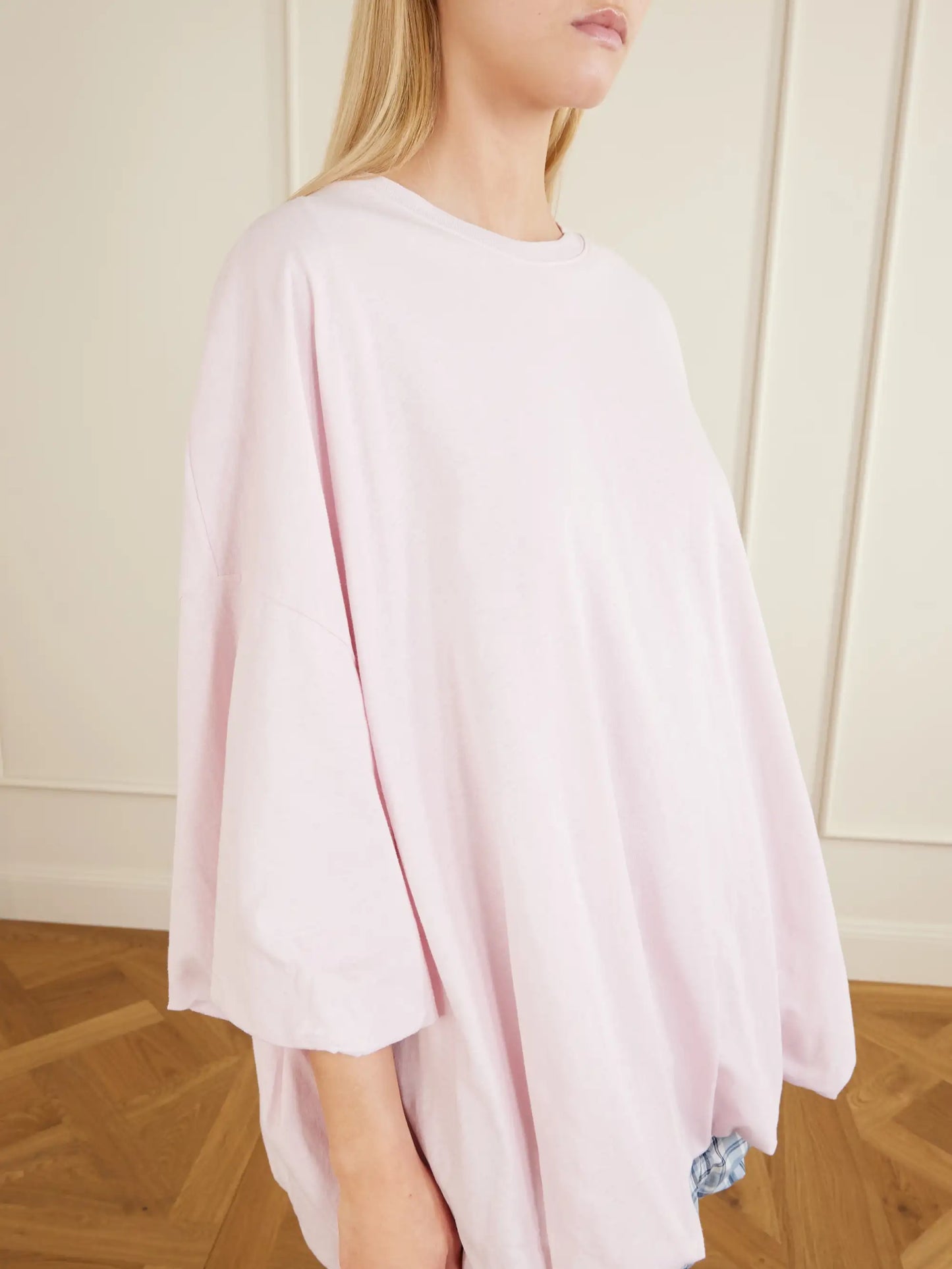 Eniko Irregular Balloon Cotton And Hemp-blend T-shirt