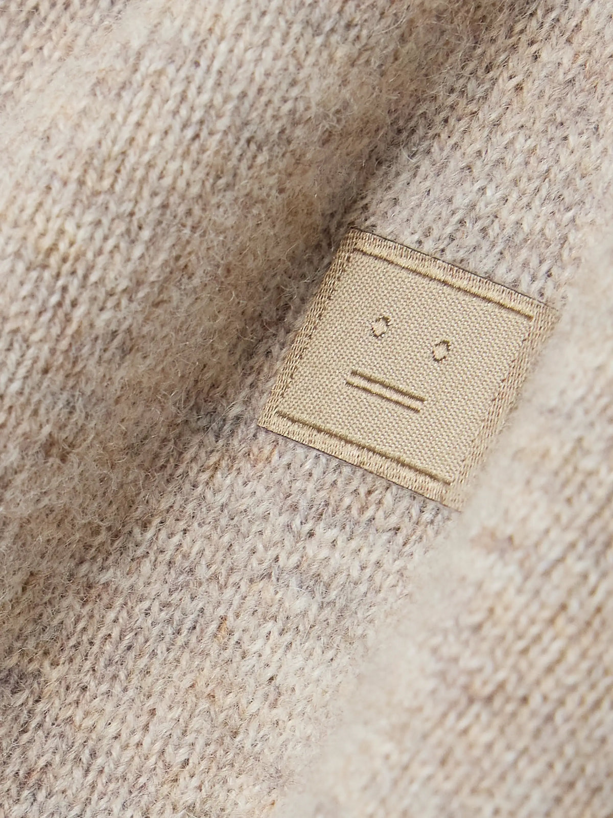Acne Studios Appliquéd Wool And Yak Hair-blend Cardigan