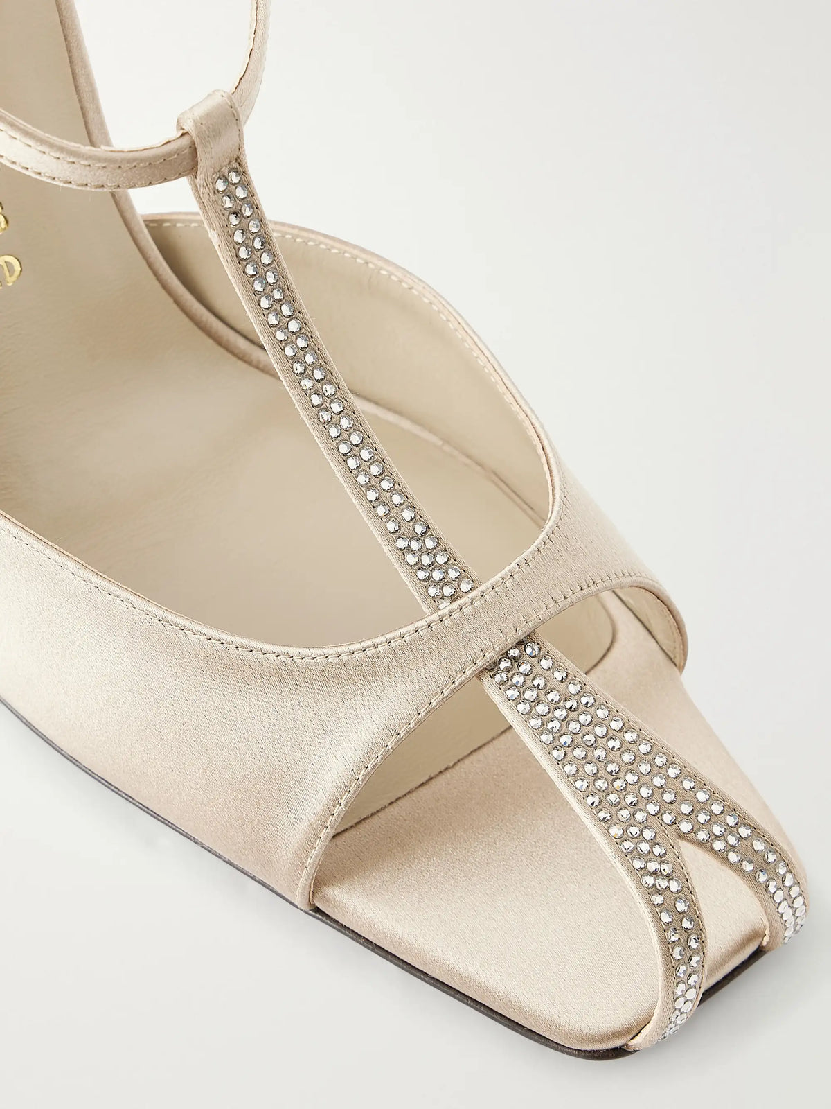 Herbert Levine Hidden Gem 95 Embellished Satin Sandals