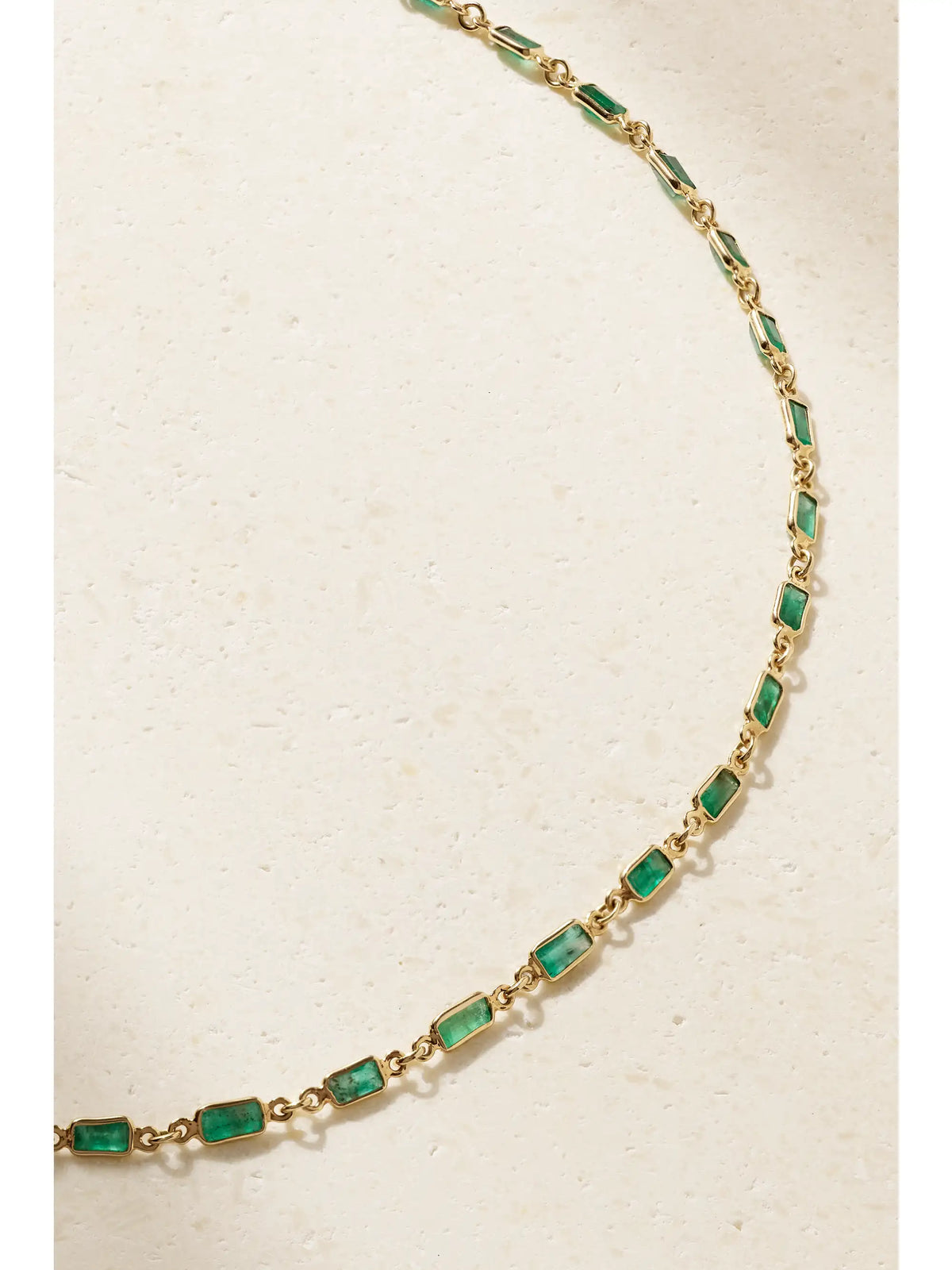 14- Karat Gold Emerald Necklace