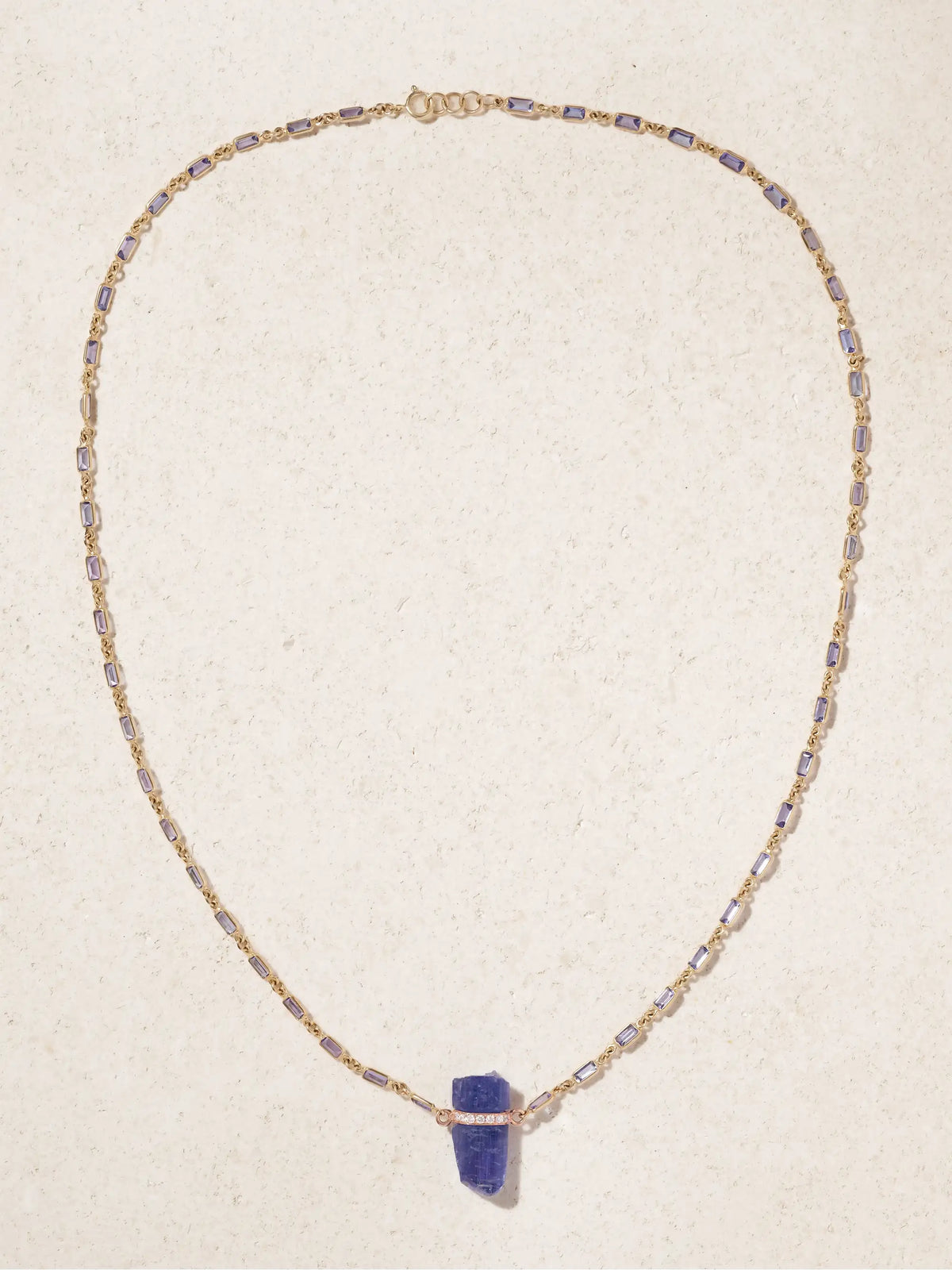 14-karat Gold, Tanzanite And Diamond Necklace