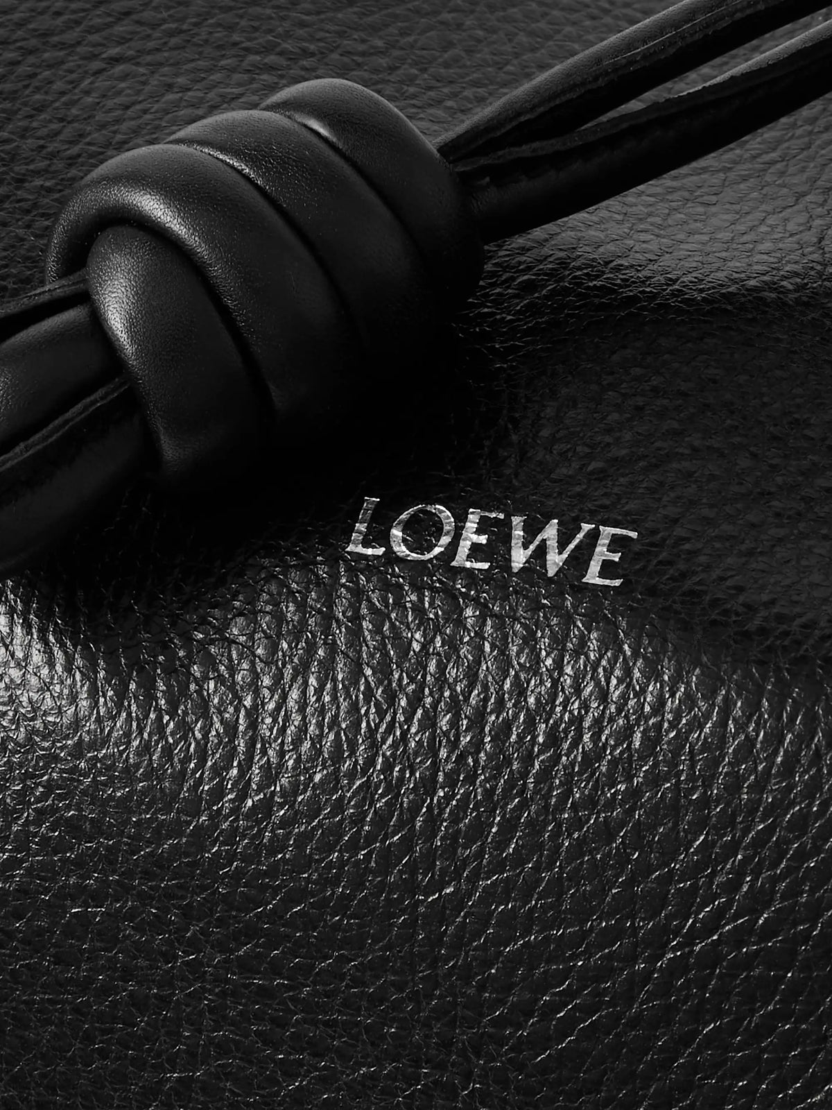 Flamenco Large Textured-leather Shoulder Bag