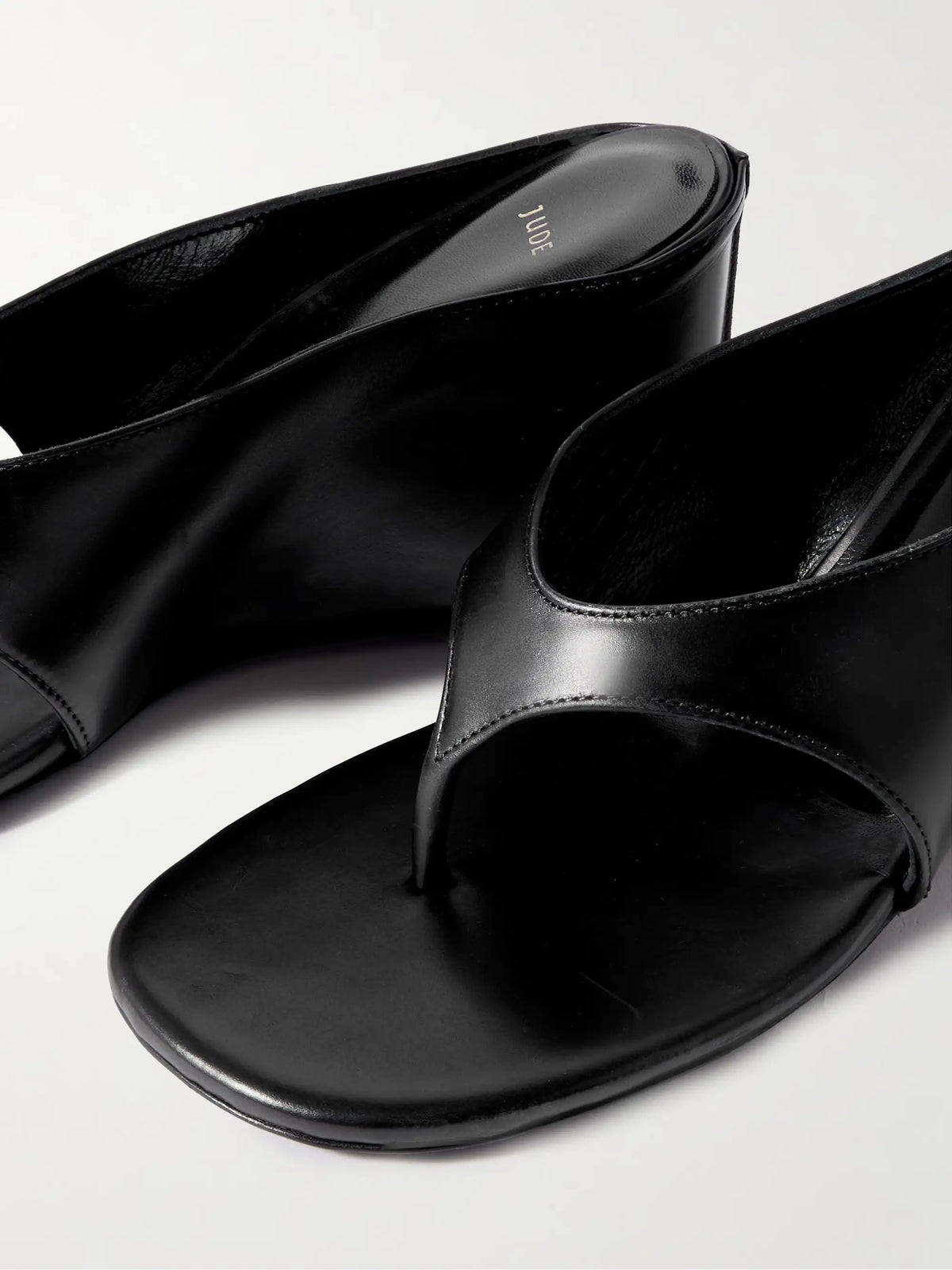 Yaga Leather Wedge Sandals