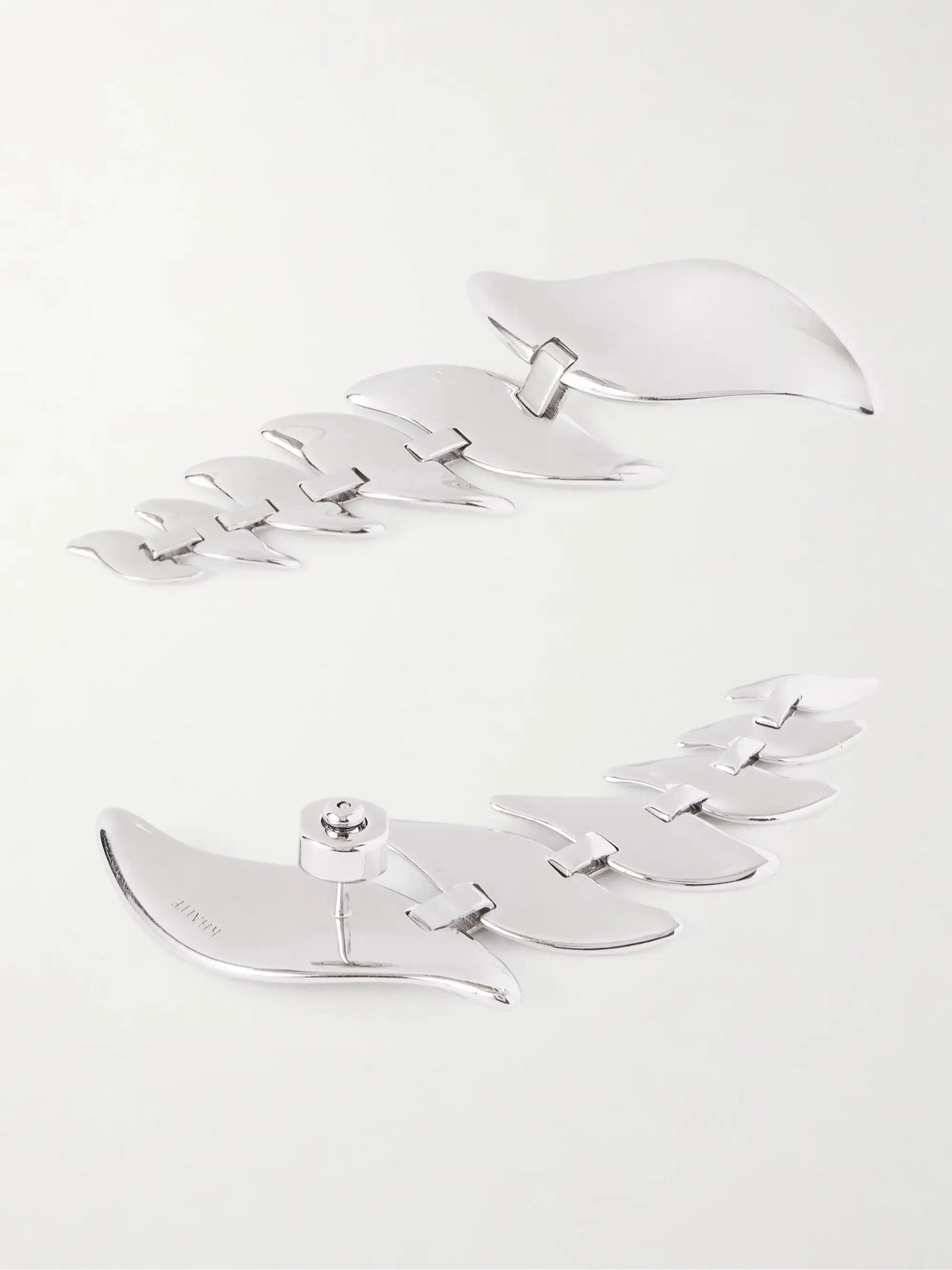 Leaf Silver-tone Earrings