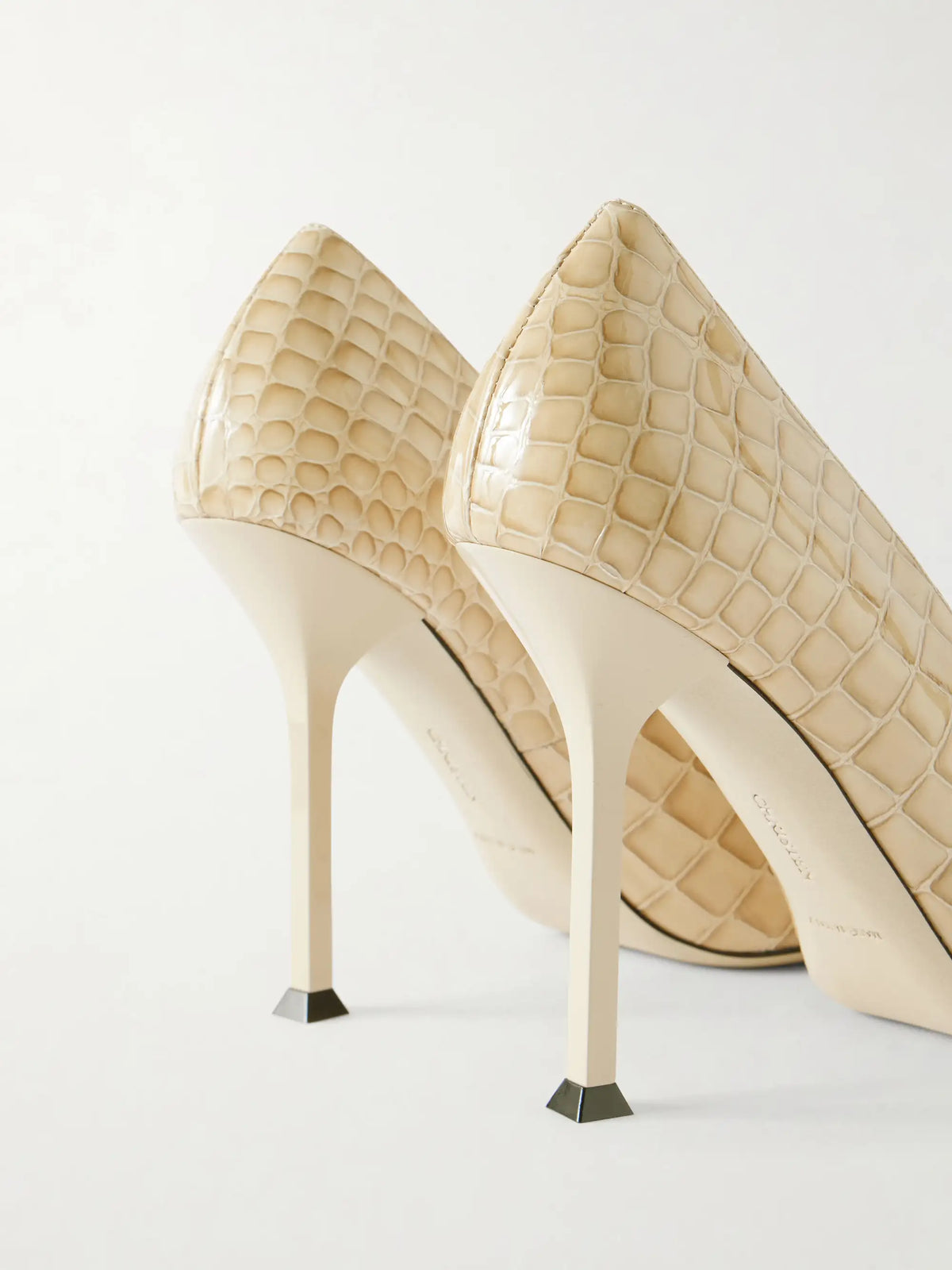 Helix 95 Croc-effect Leather Pumps