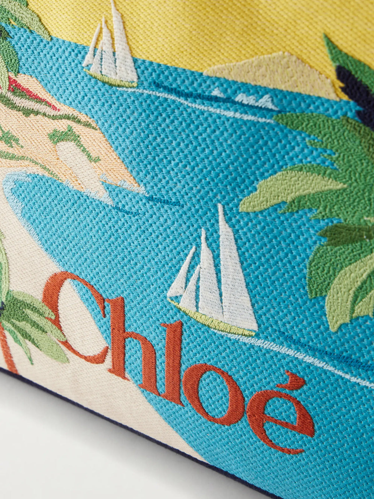 Printed Leather-trimmed Canvas Shoulder Bag