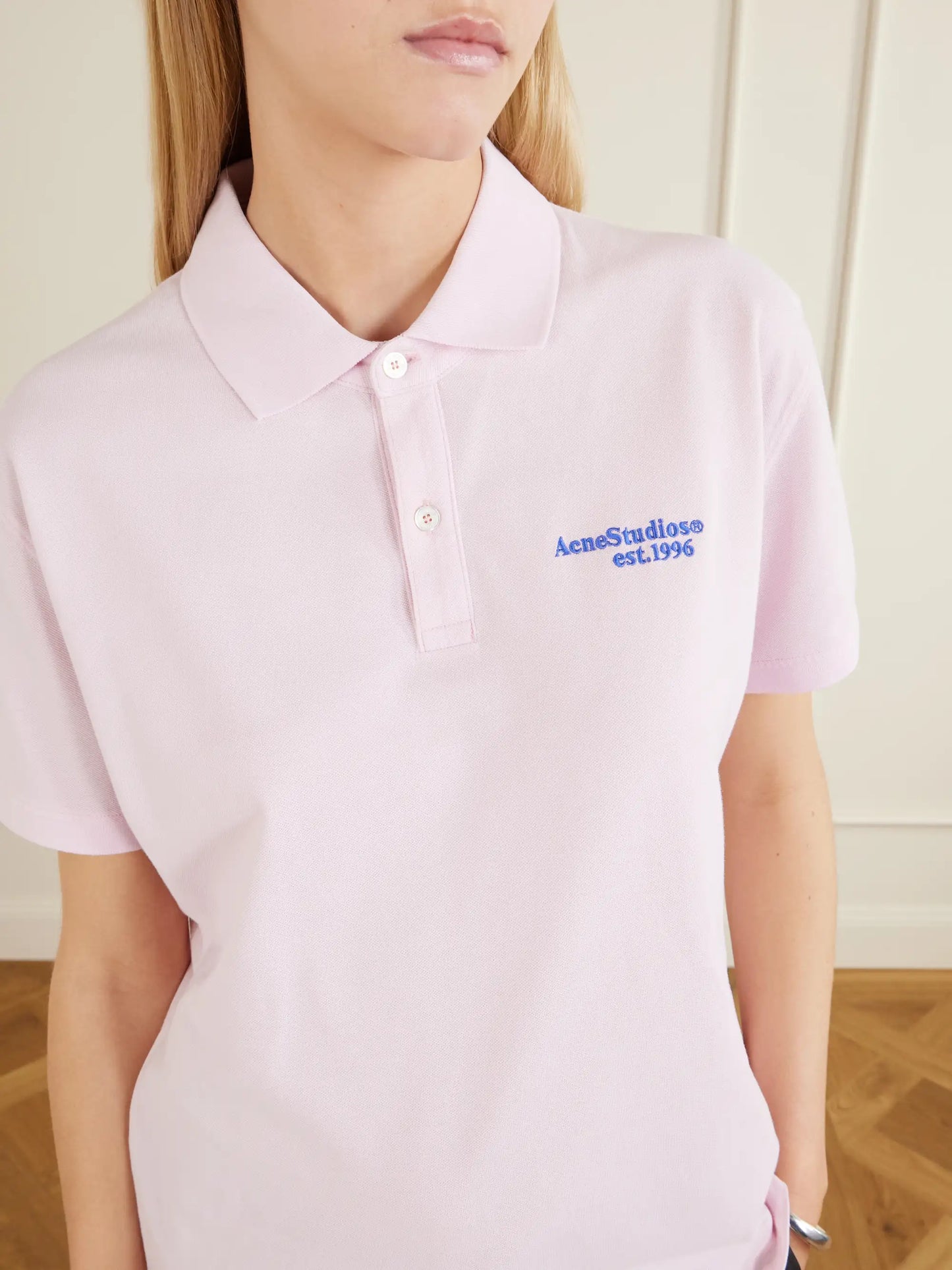 Embroidered Cotton-piqué Polo Shirt