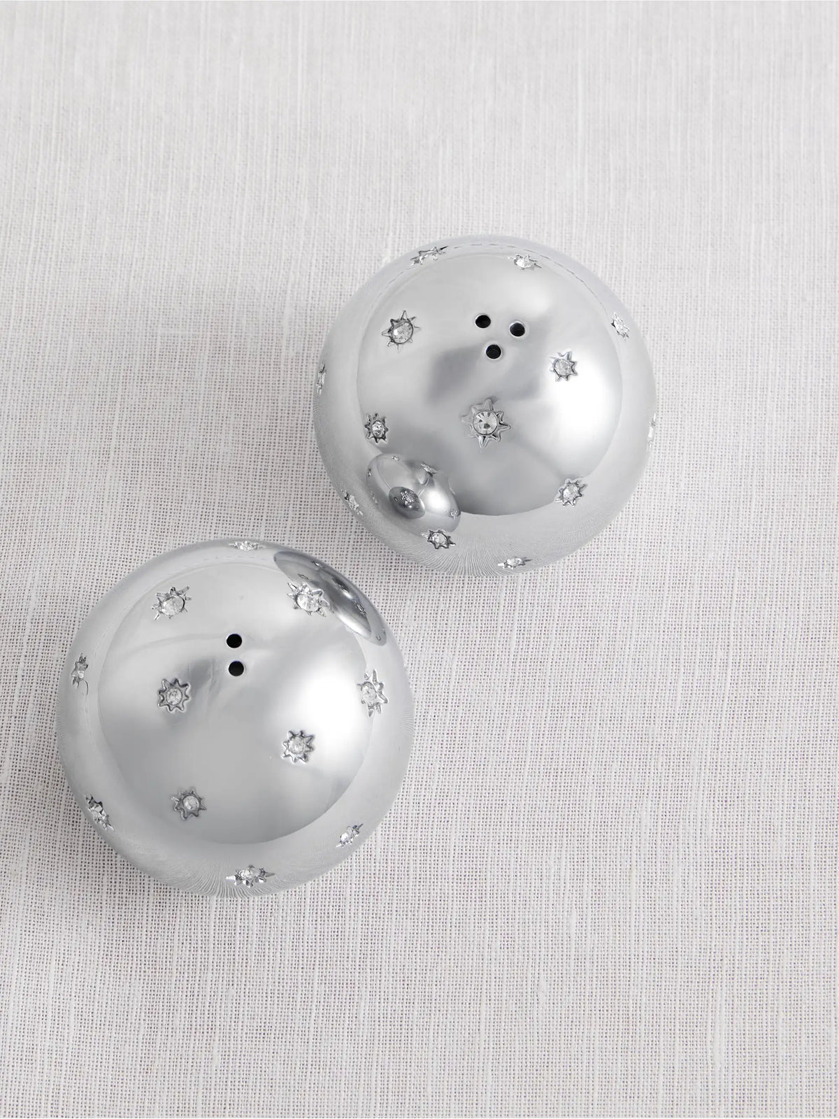 Stars Swarovski Crystal-embellished Platinum-plated Salt And Pepper Shakers