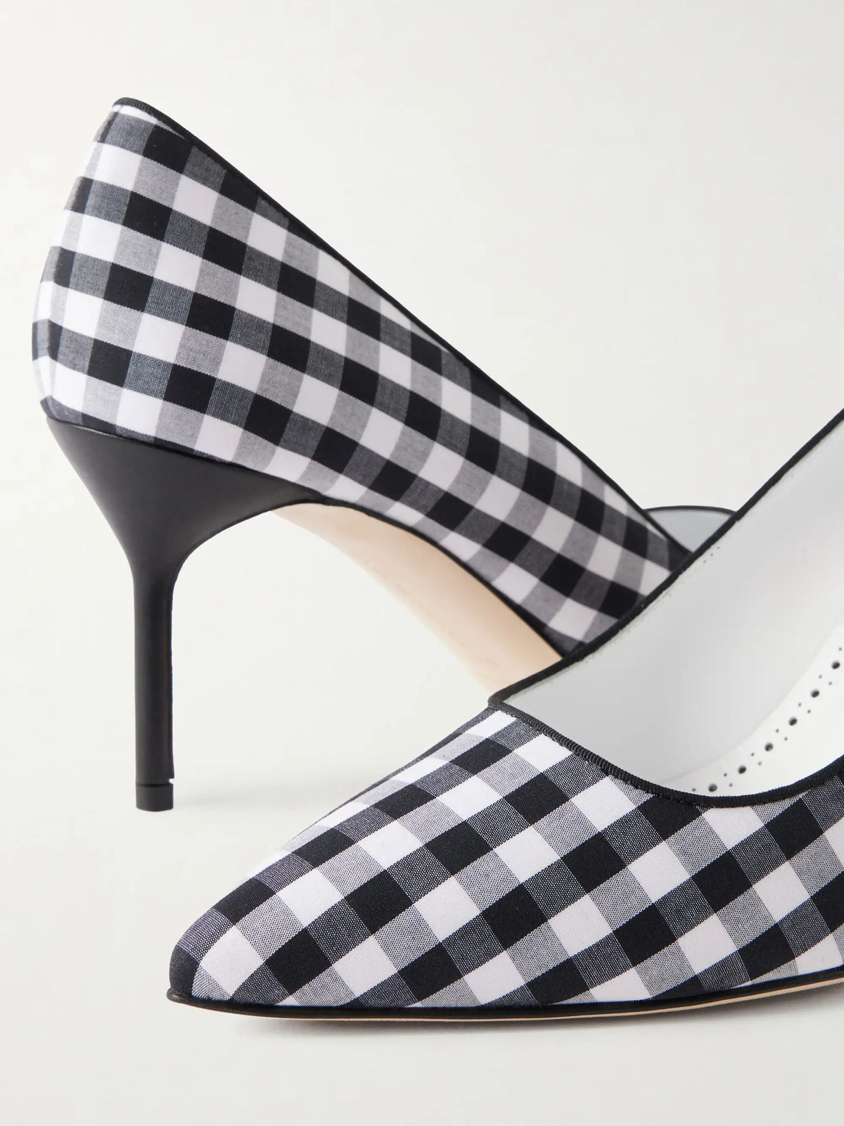 Bb 70 Checked Woven Pumps