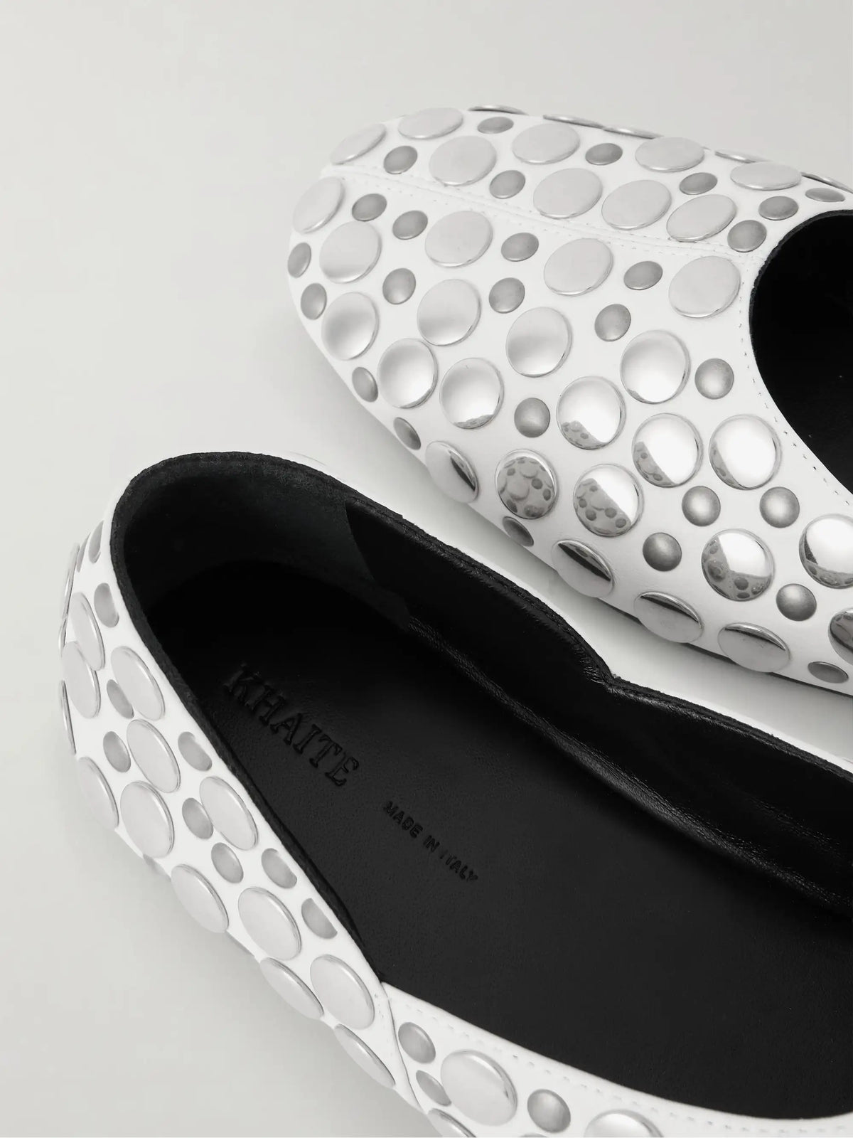 Jane Studded Leather Flats