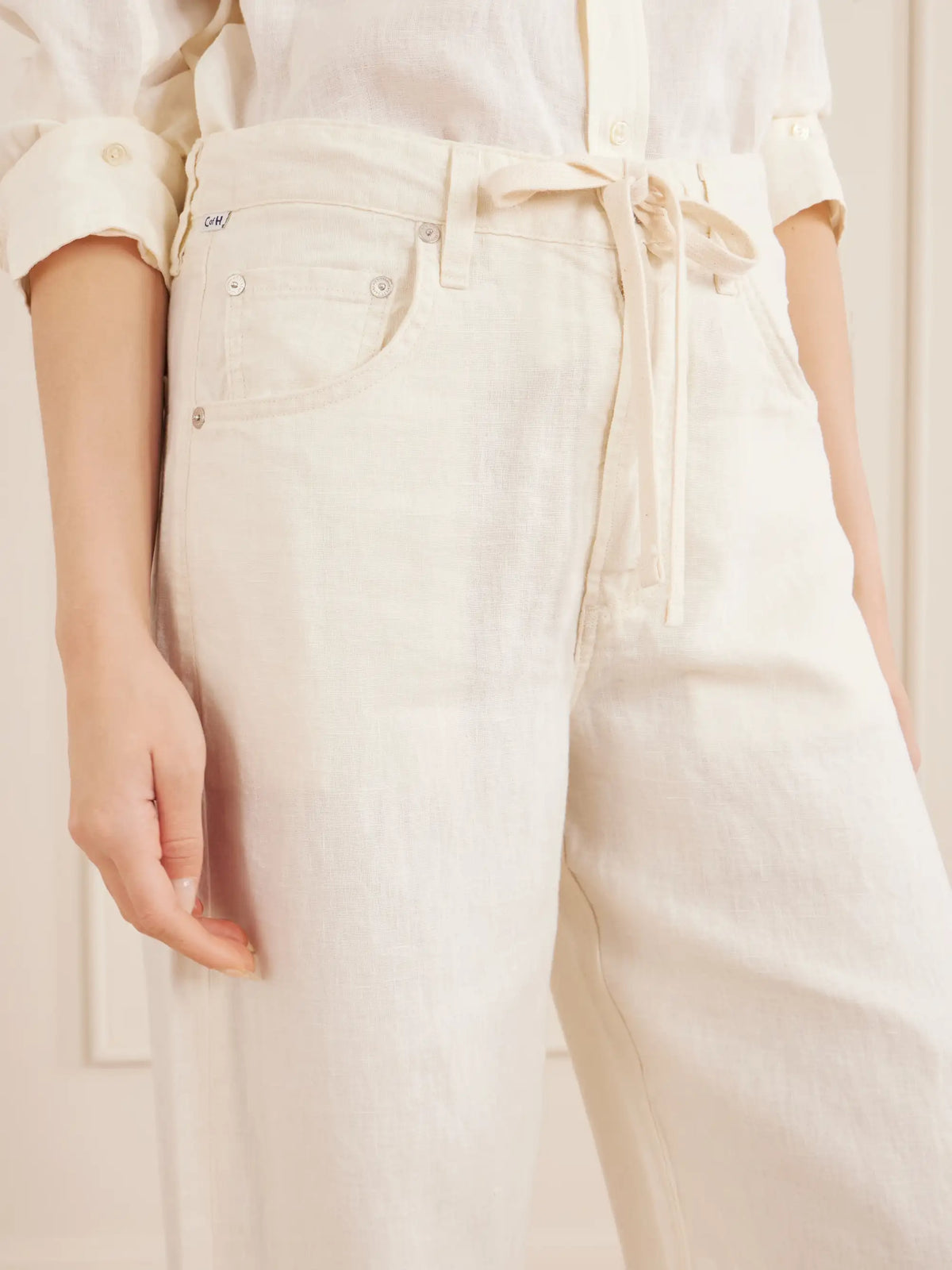 Brynn Linen Straight-leg Pants