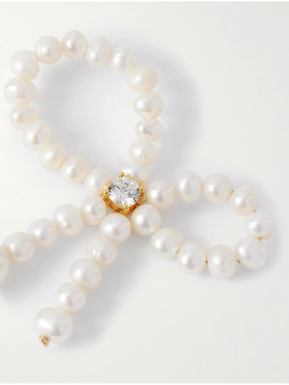 Recycled Gold Vermeil, Pearl And Cubic Zirconia Ring