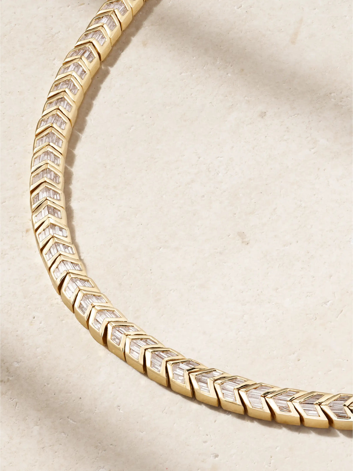 Arrow 18-karat Gold Diamond Choker