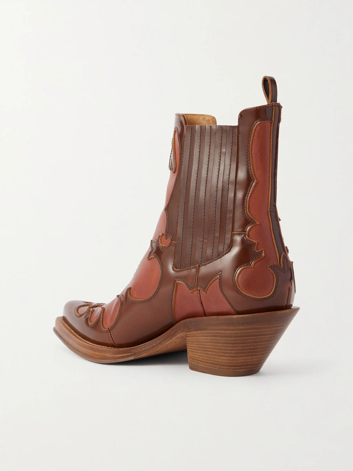 Cassidy 90 Two-tone Leather Ankle Boots