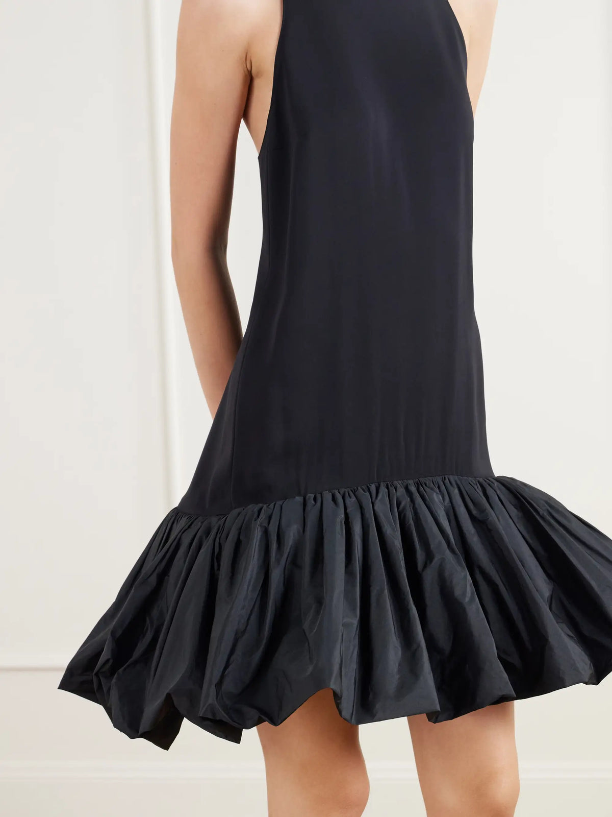 Stella McCartney Taffeta-trimmed Cady Peplum Mini Dress
