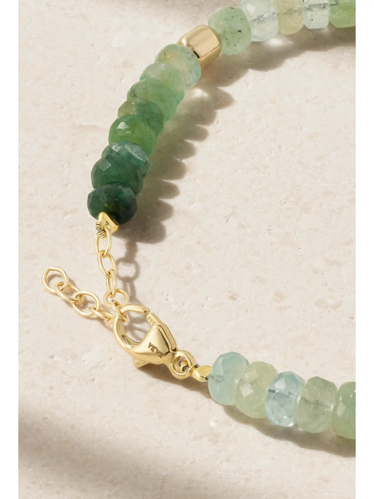 Jumbo 14-karat Gold Emerald Bracelet