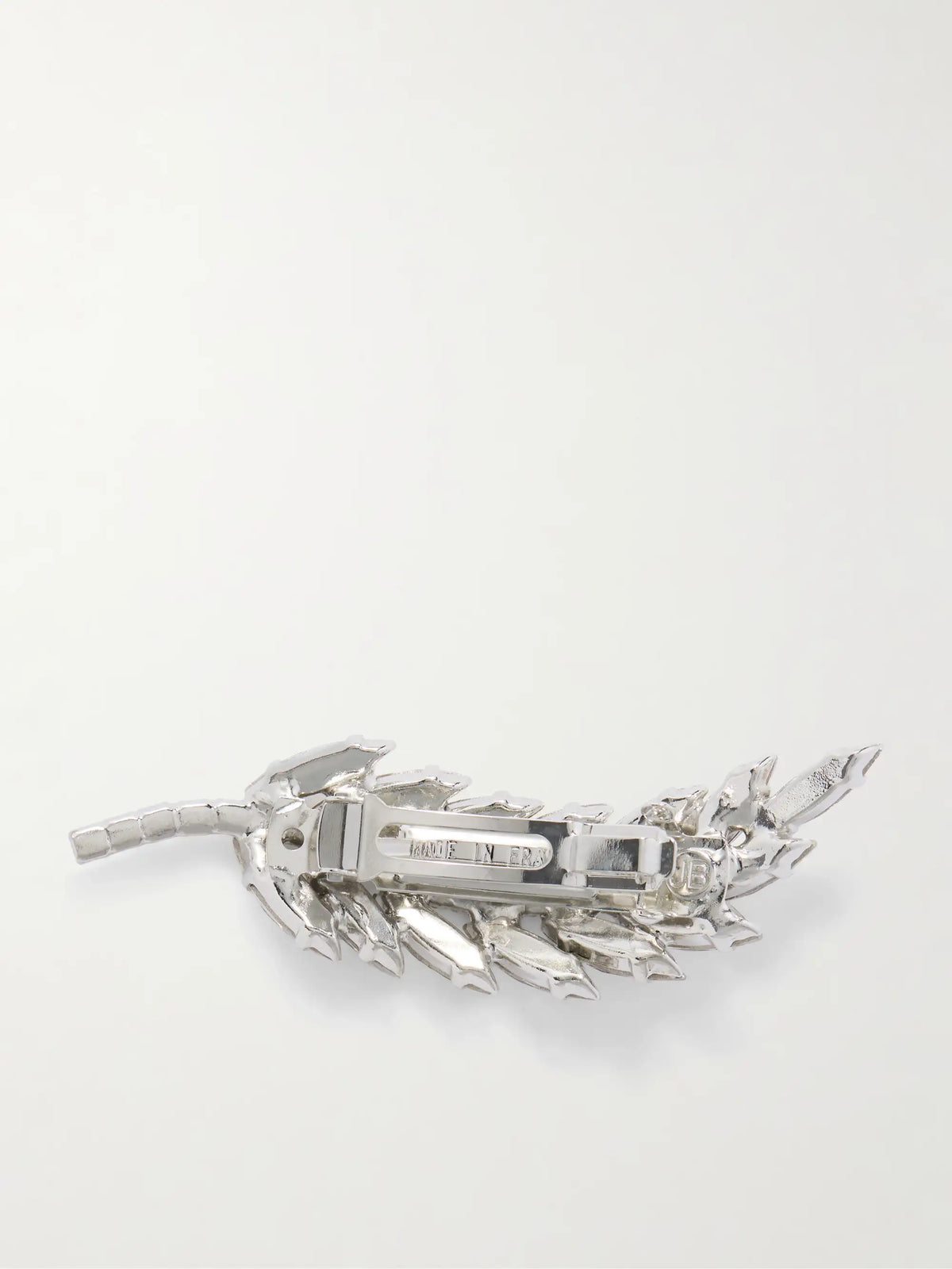 Jennifer Behr Alaris Barrette Crystal-embellished Silver-tone Metal Hairclip