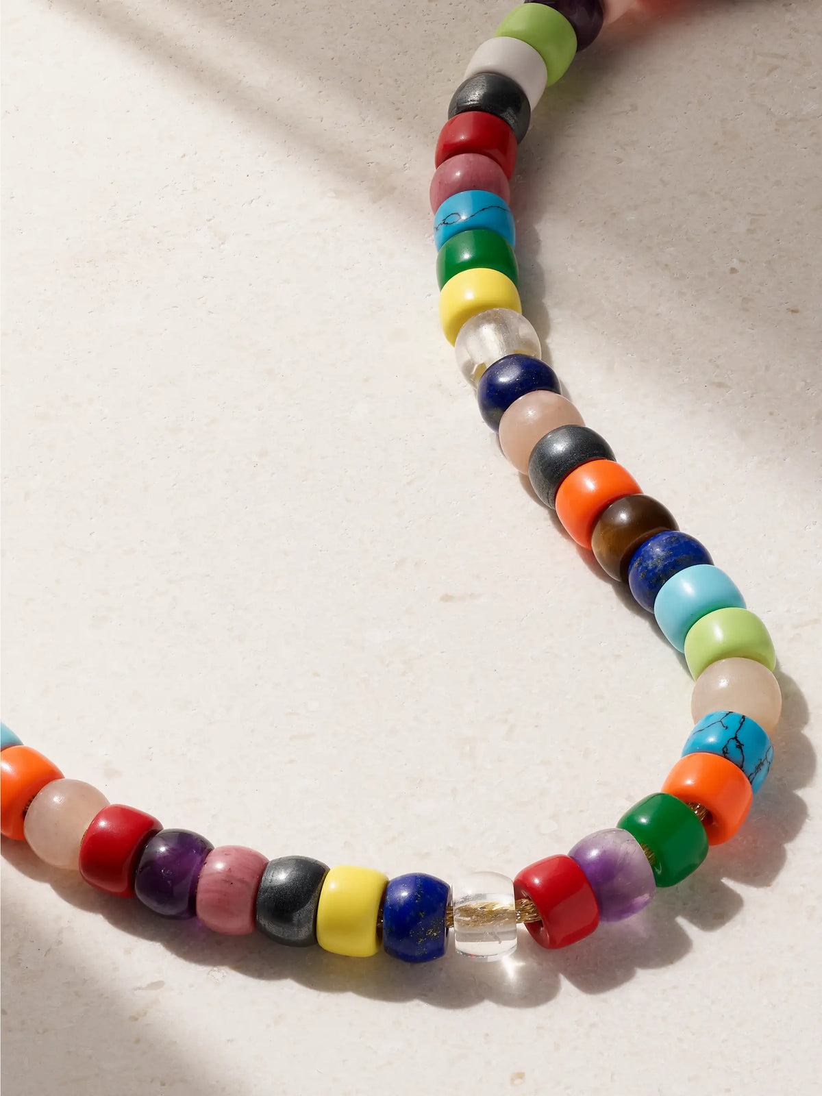 Forte Beads Rainbow 18-karat Gold And Lurex Multi-stone Necklace Kit