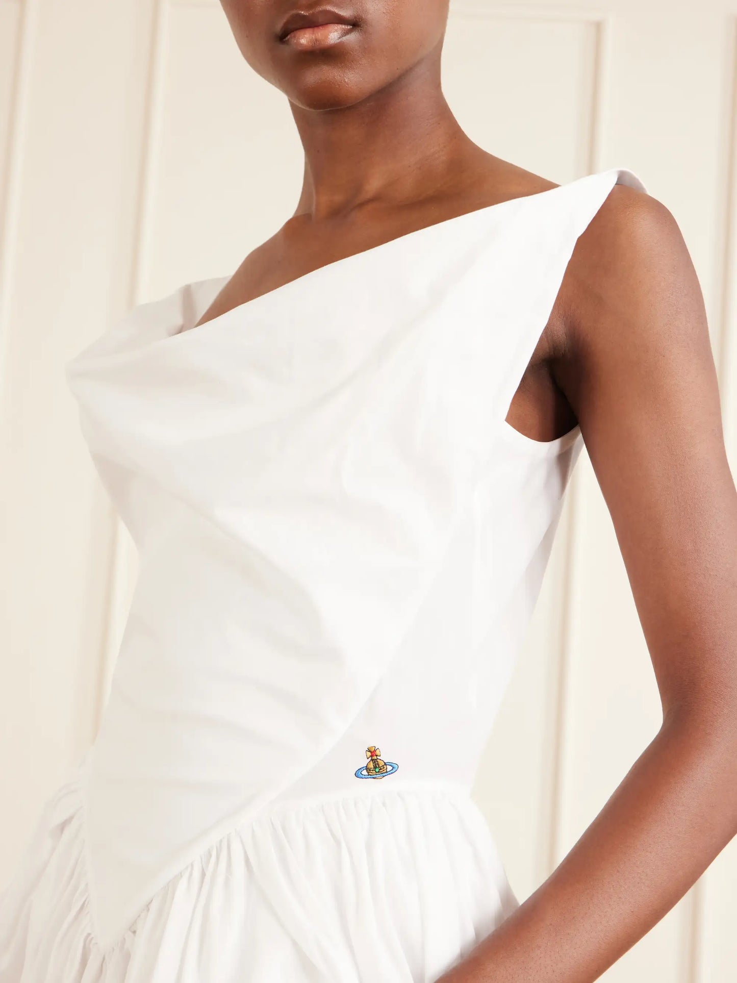 Sunday Pleated Cotton-poplin Mini Dress