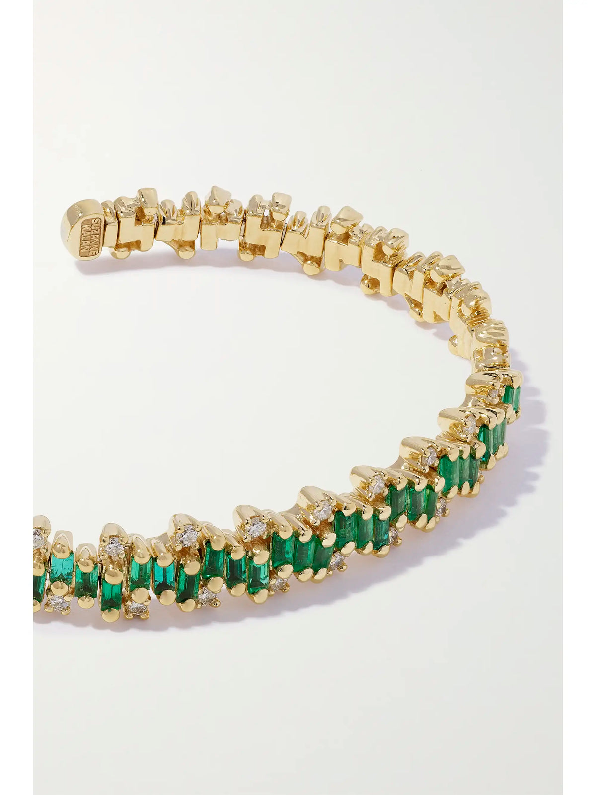 18-karat Gold, Emerald And Diamond Cuff