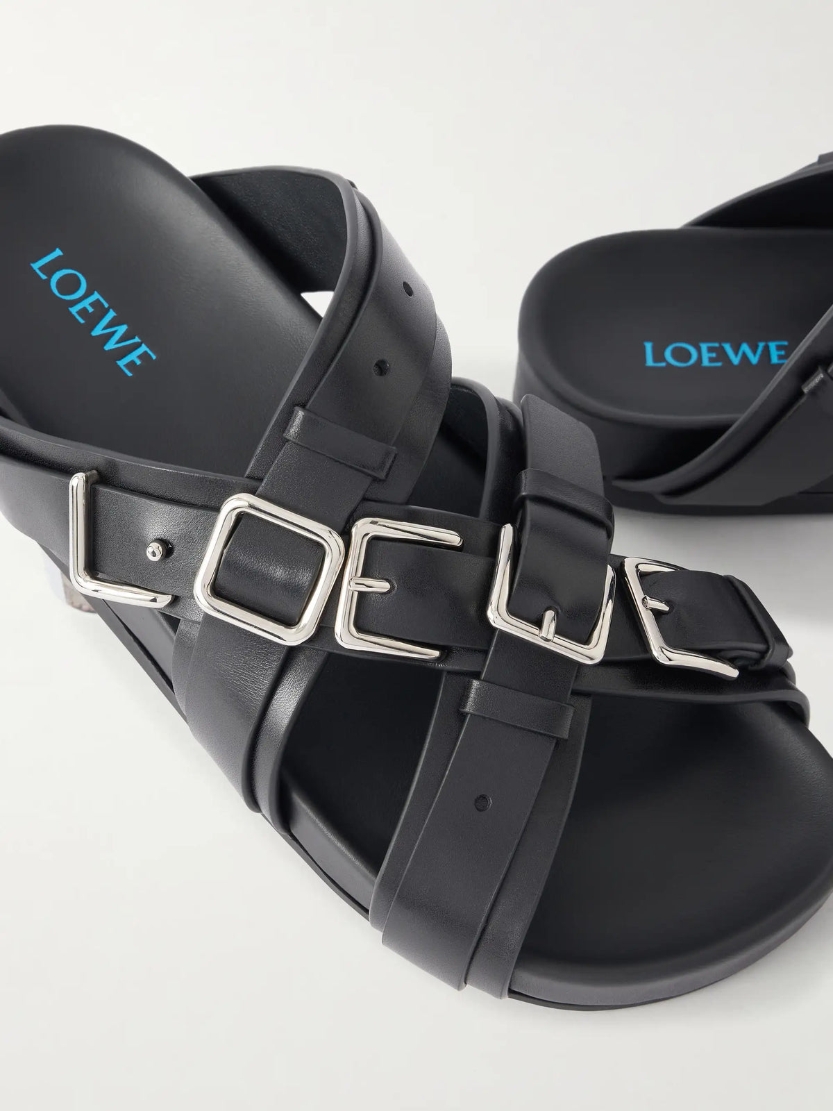 Type Fussbett Embellished Leather Sandal