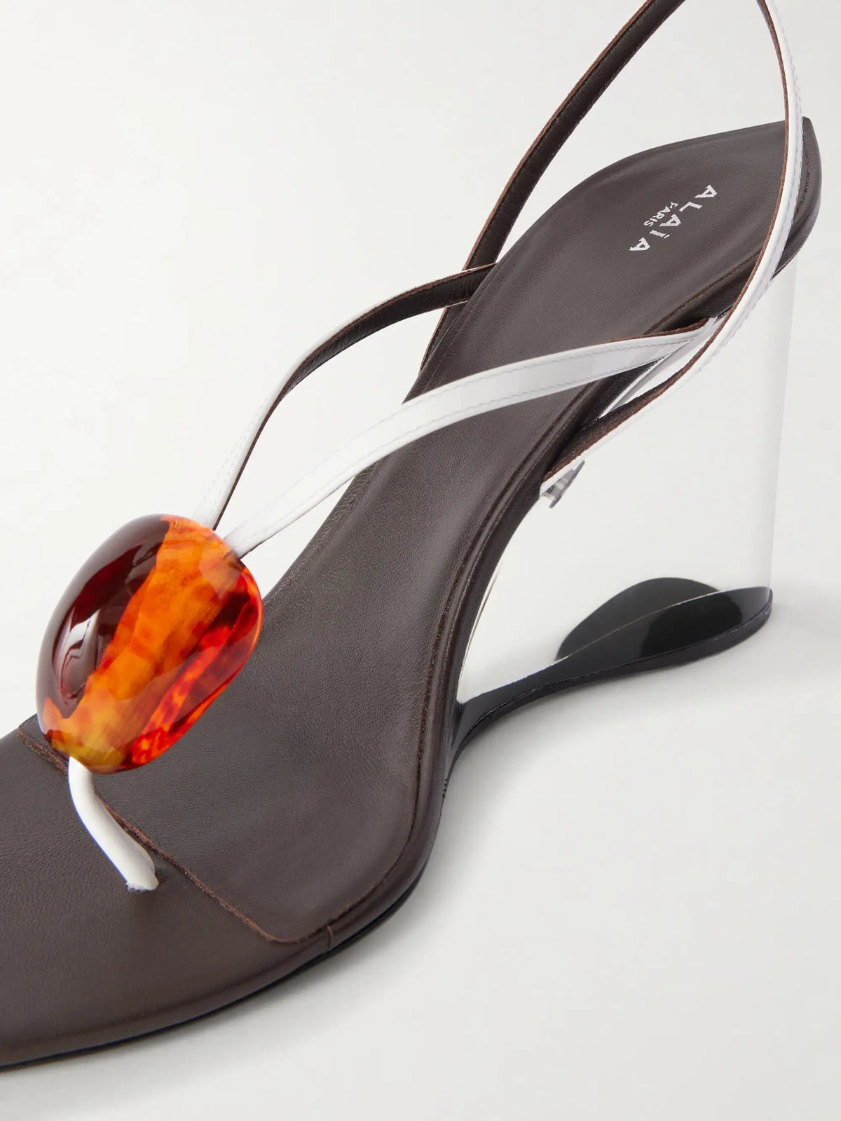 Invisible 90 Embellished Leather Sandals