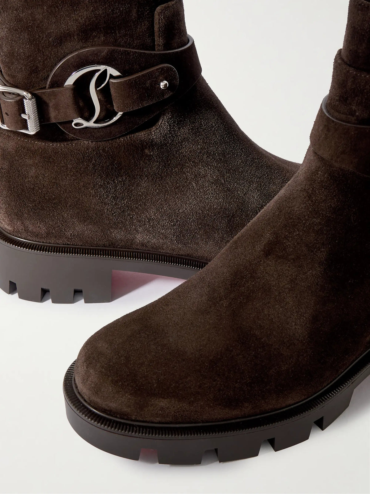 Dianouchette Buckled Suede Ankle Boots