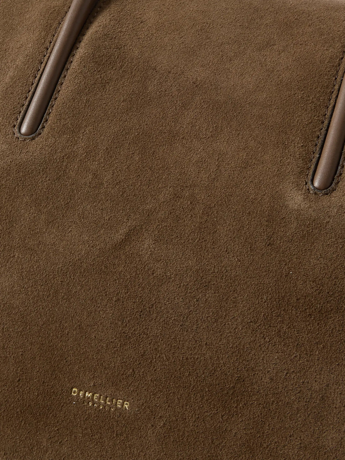 The Stockholm Large Leather-trimmed Suede Tote
