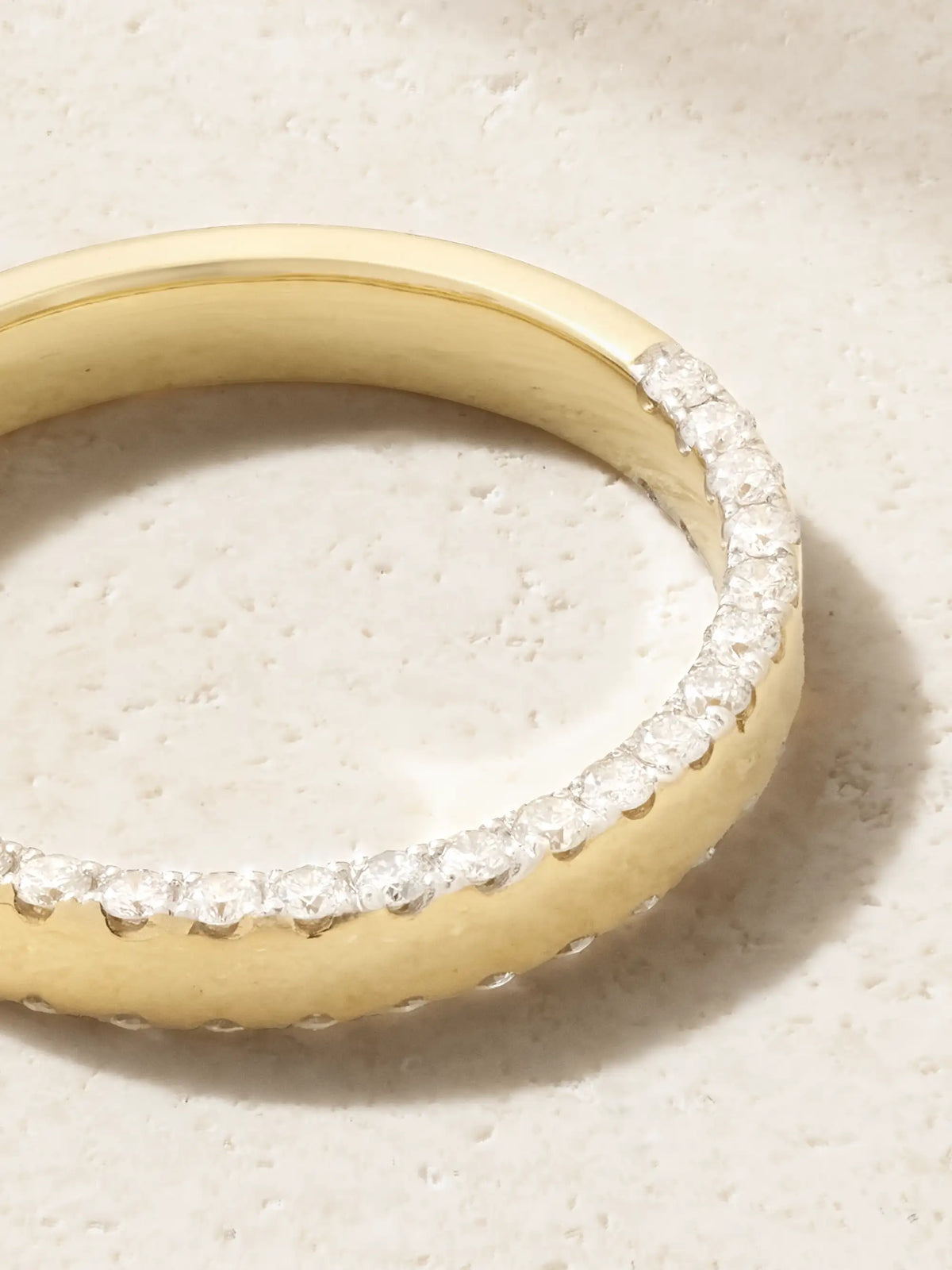 Grignotée 9-karat Gold Diamond Ring