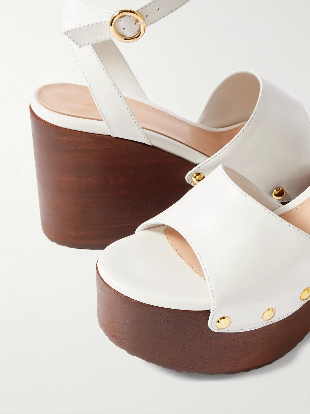 110 Studded Leather Platform Sandals