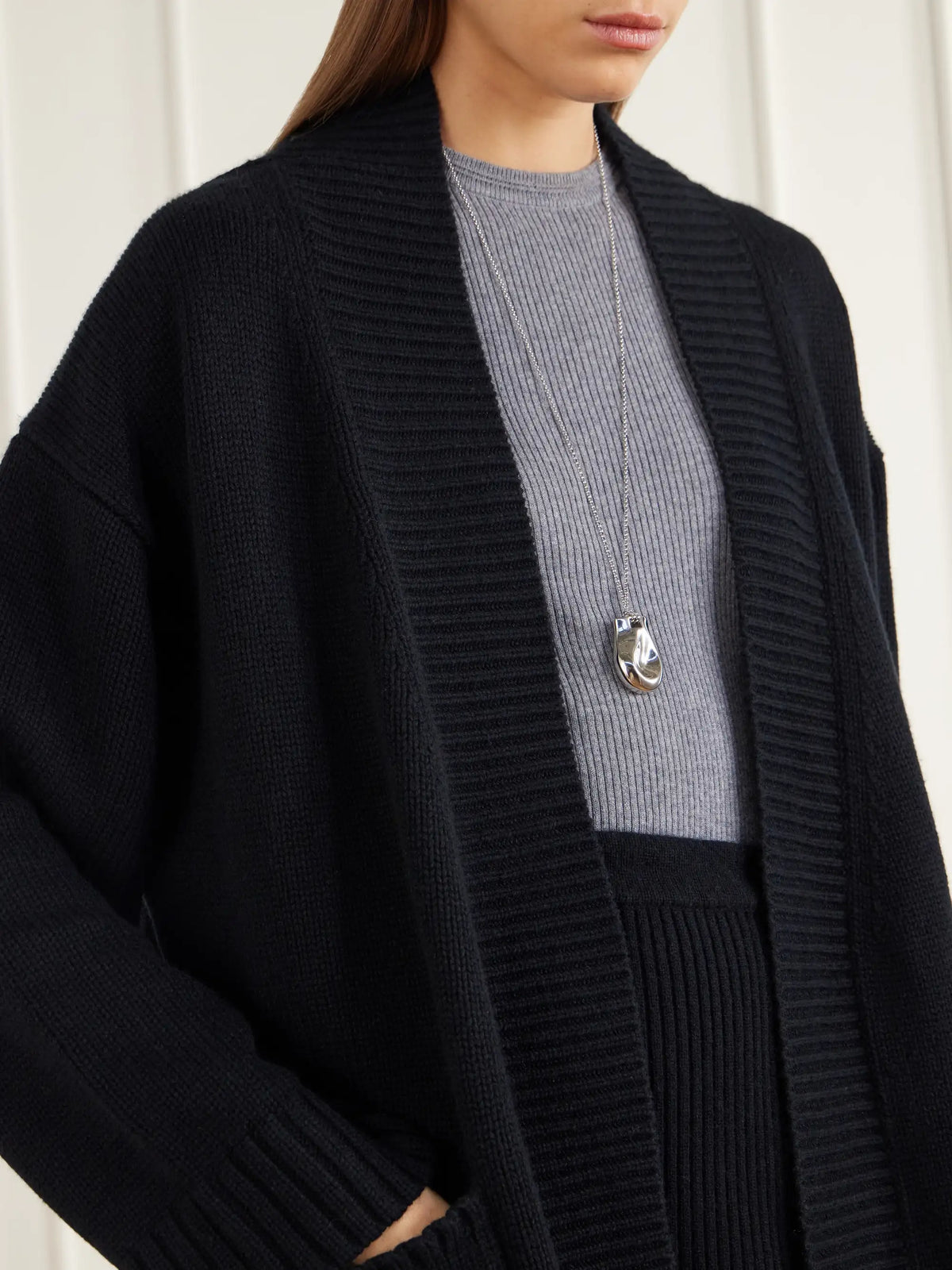 Allude Rib-trimmed Wool And Cashmere-blend Cardigan