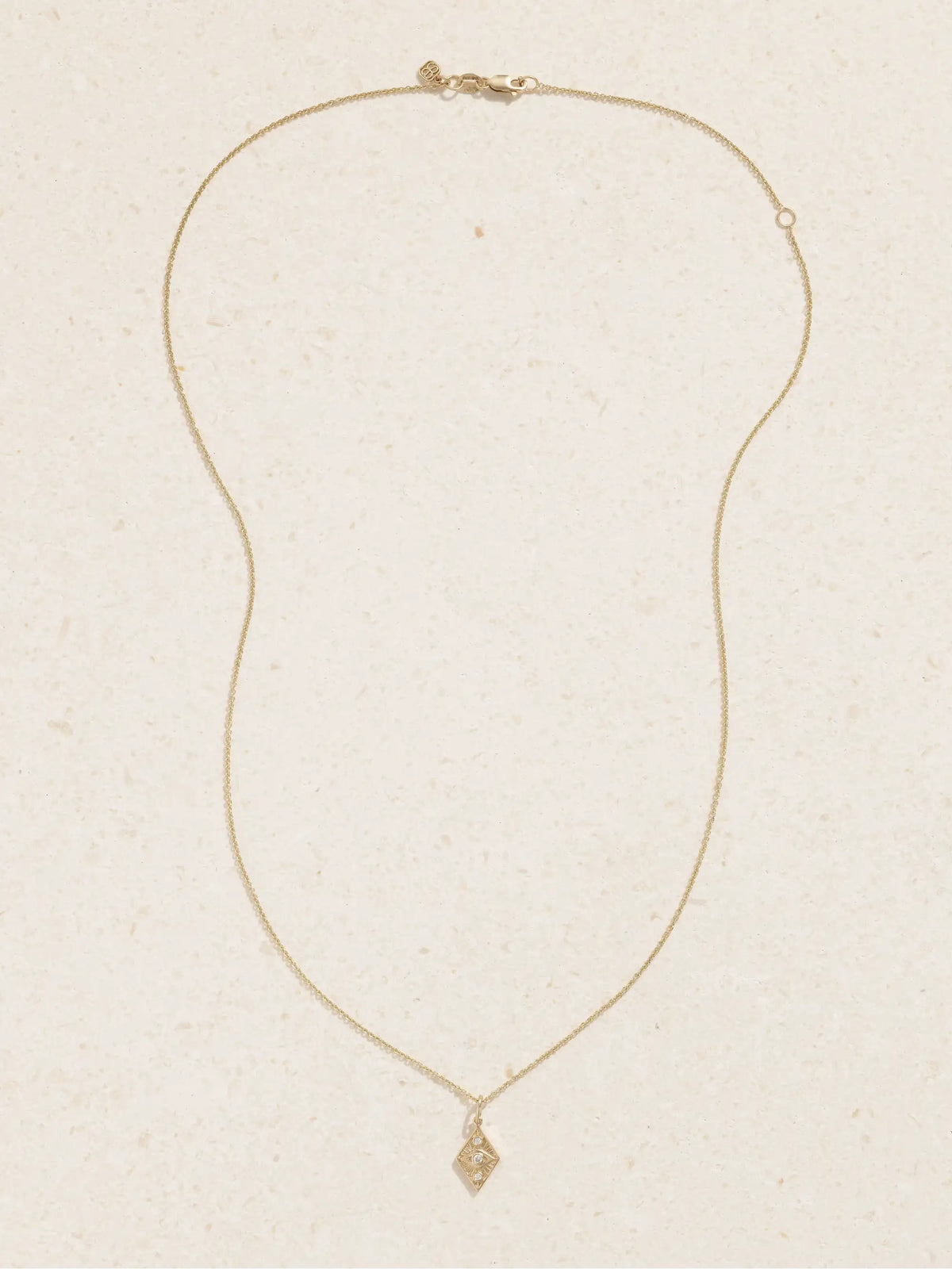 Ace Of Diamonds 14-karat Gold Diamond Necklace