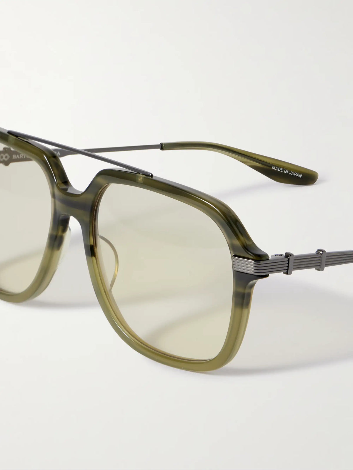 D. Ellis Aviator-style Acetate And Titanium Sunglasses