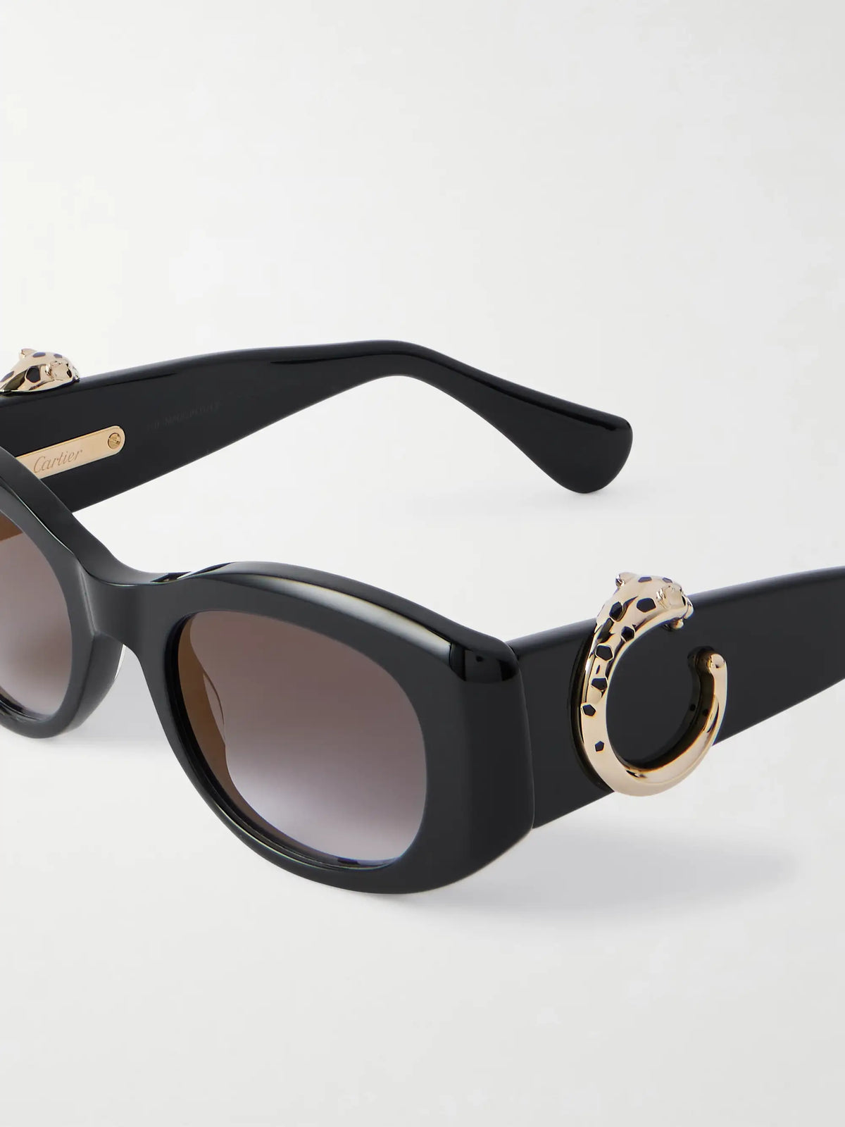 Panthère Classic Oval-frame Acetate Sunglasses