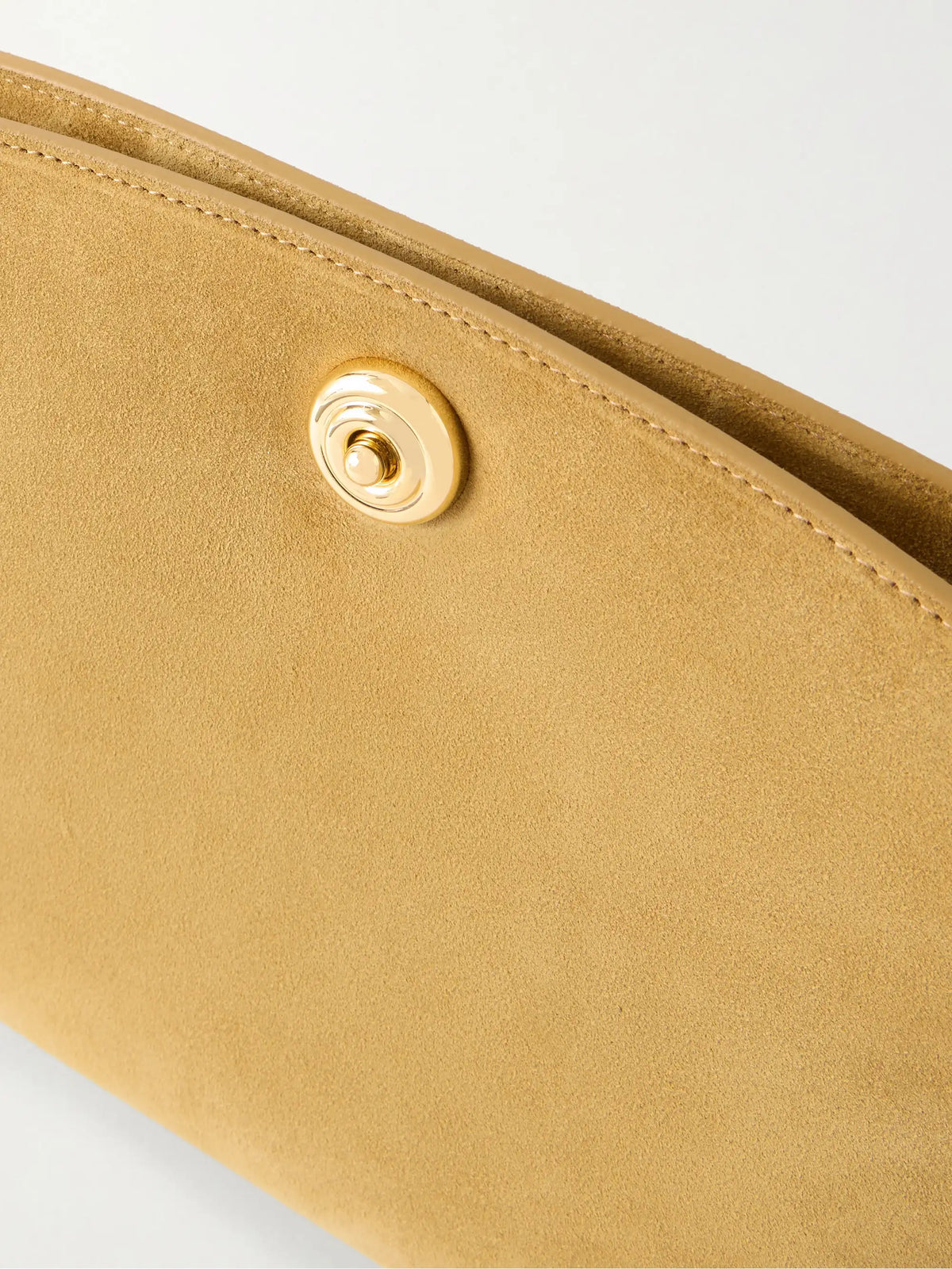 Pushlock Suede Clutch