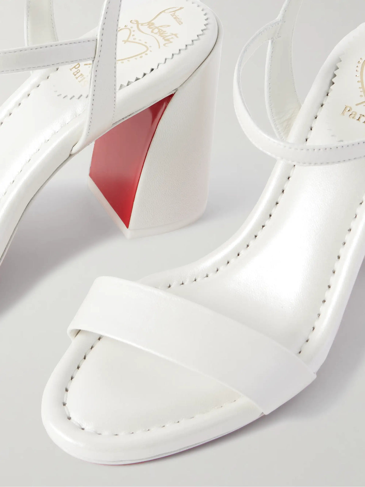 Miss Jane 85 Pearlescent Leather Sandals