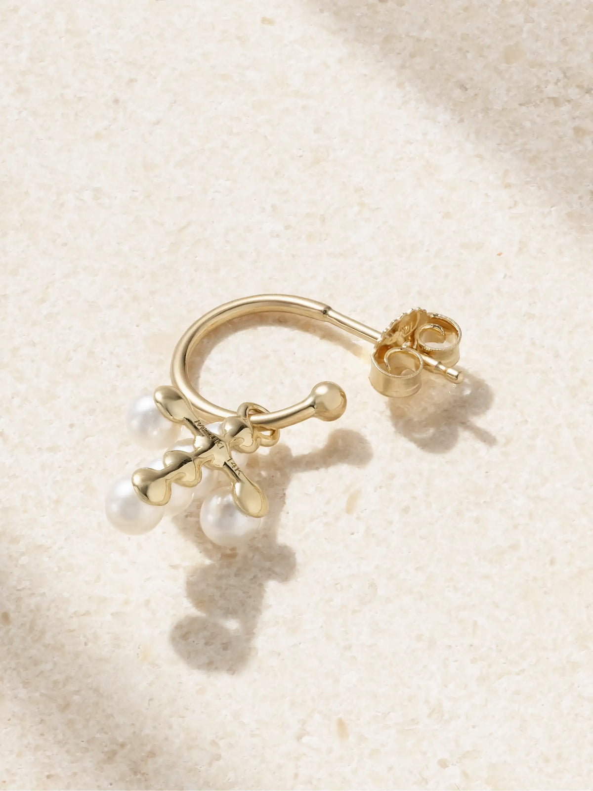 14-karat Gold Pearl Single Earring