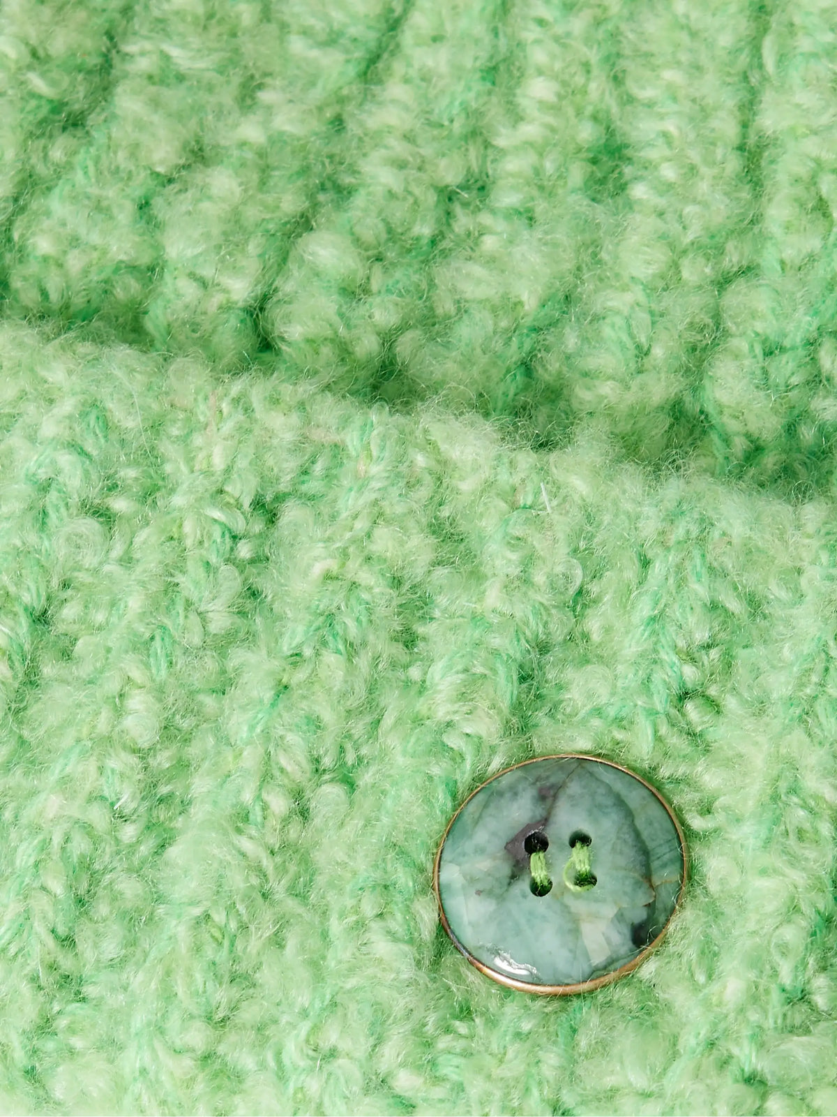 Button-embellished Ribbed Cashmere-bouclé Beanie