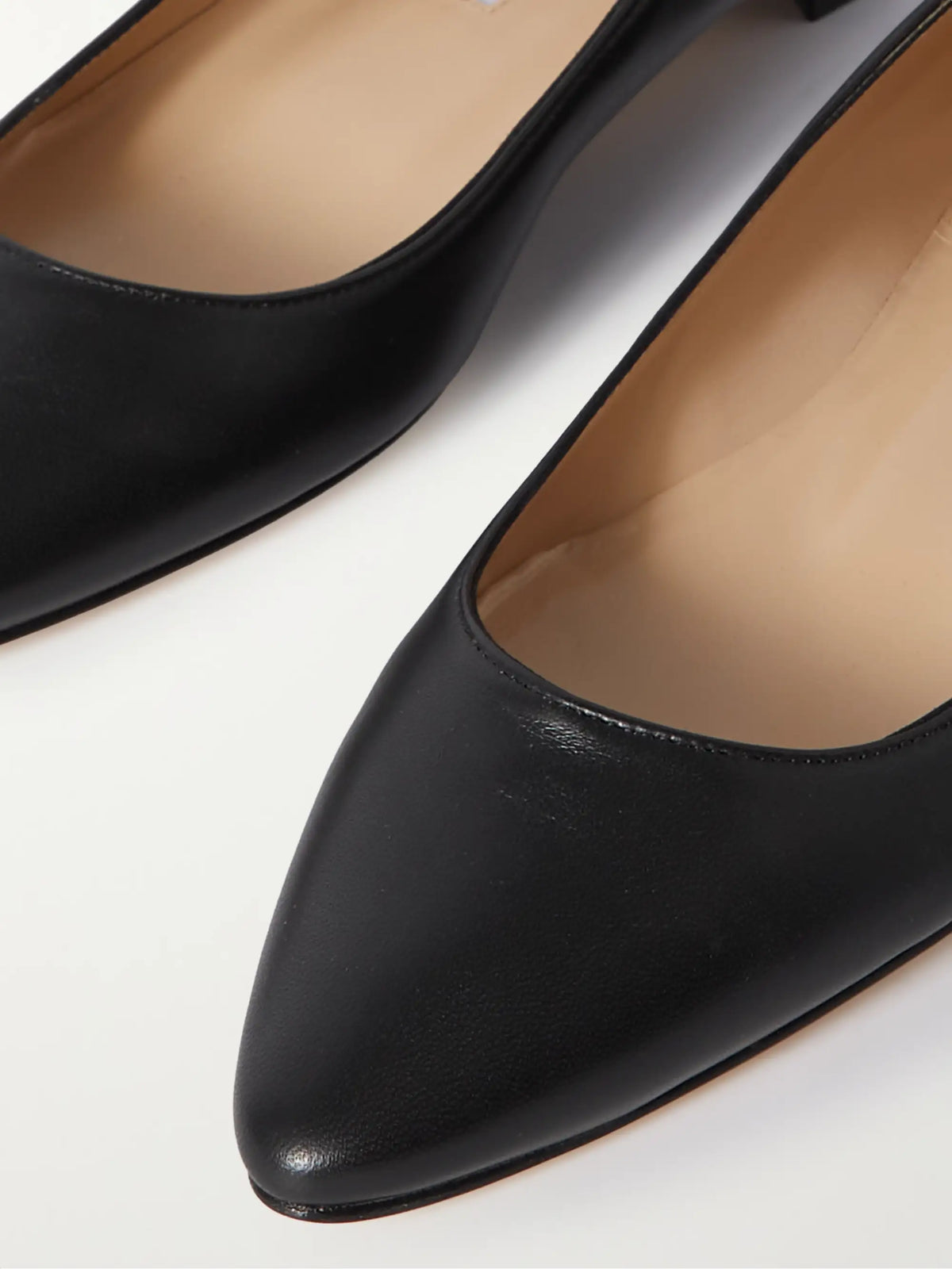 Bb 10 Leather Point-toe Flats