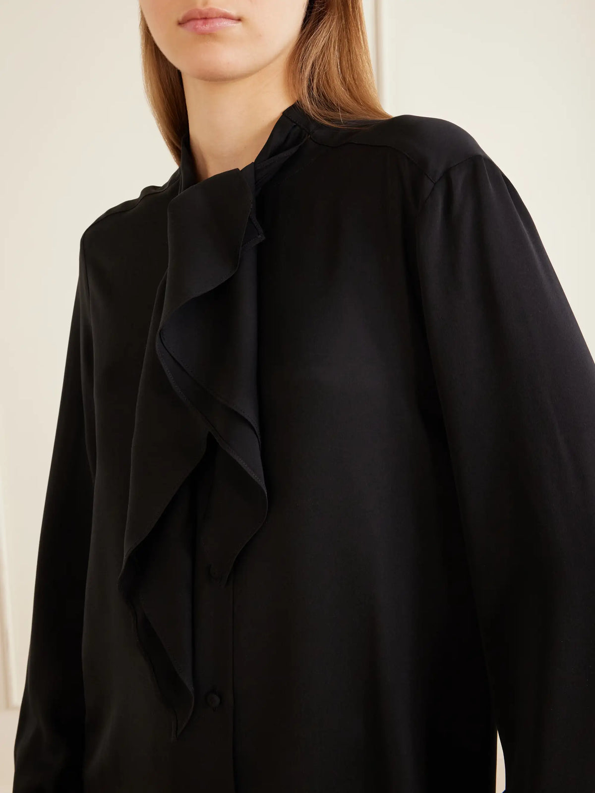 Max Mara Leccio Bow-detail Silk-crepon Blouse