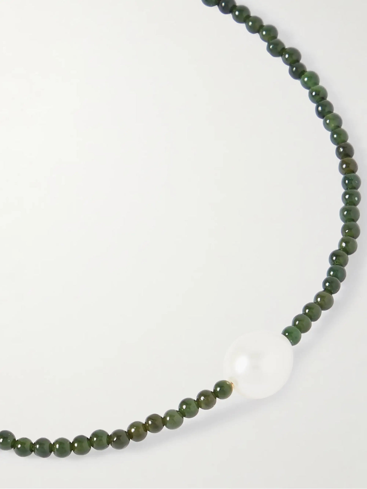 Mermaid Jade And Pearl Necklace