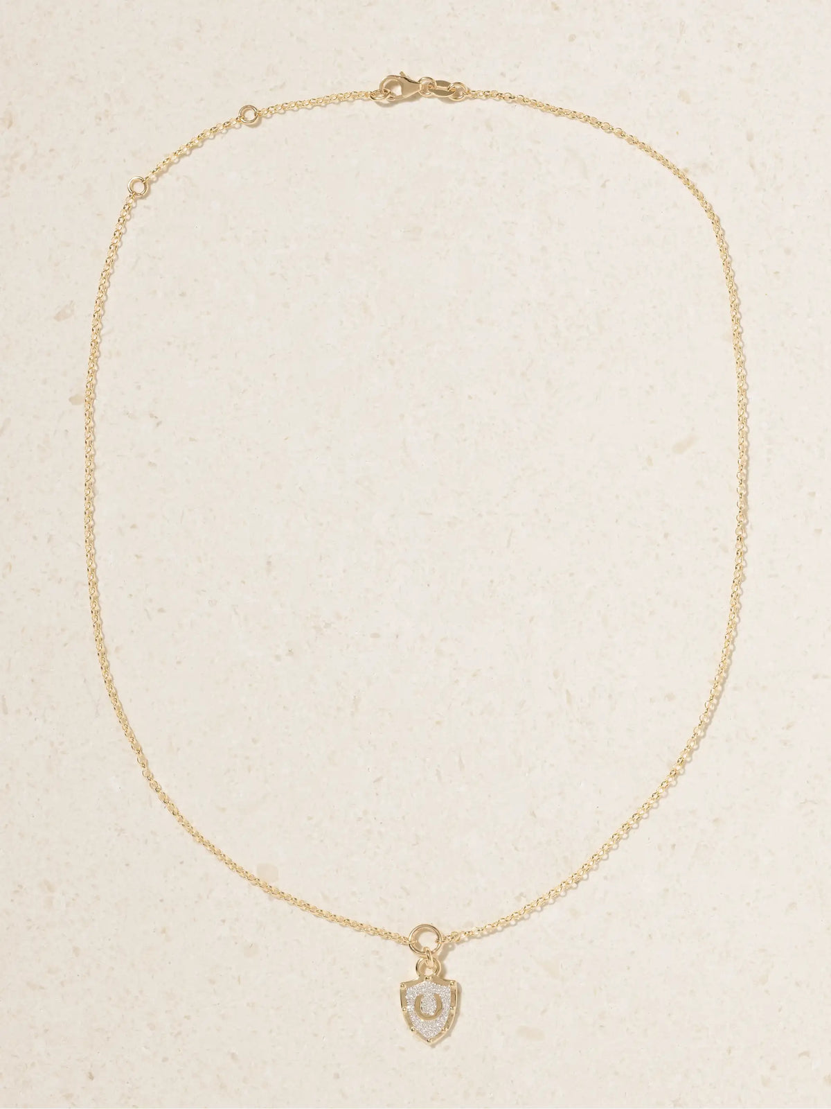 Protection + Fine Belcher 18-karat Gold Diamond Necklace