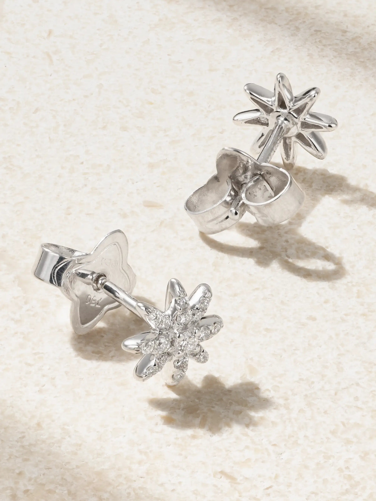 David Yurman Starburst 18-karat White Gold Diamond Earrings