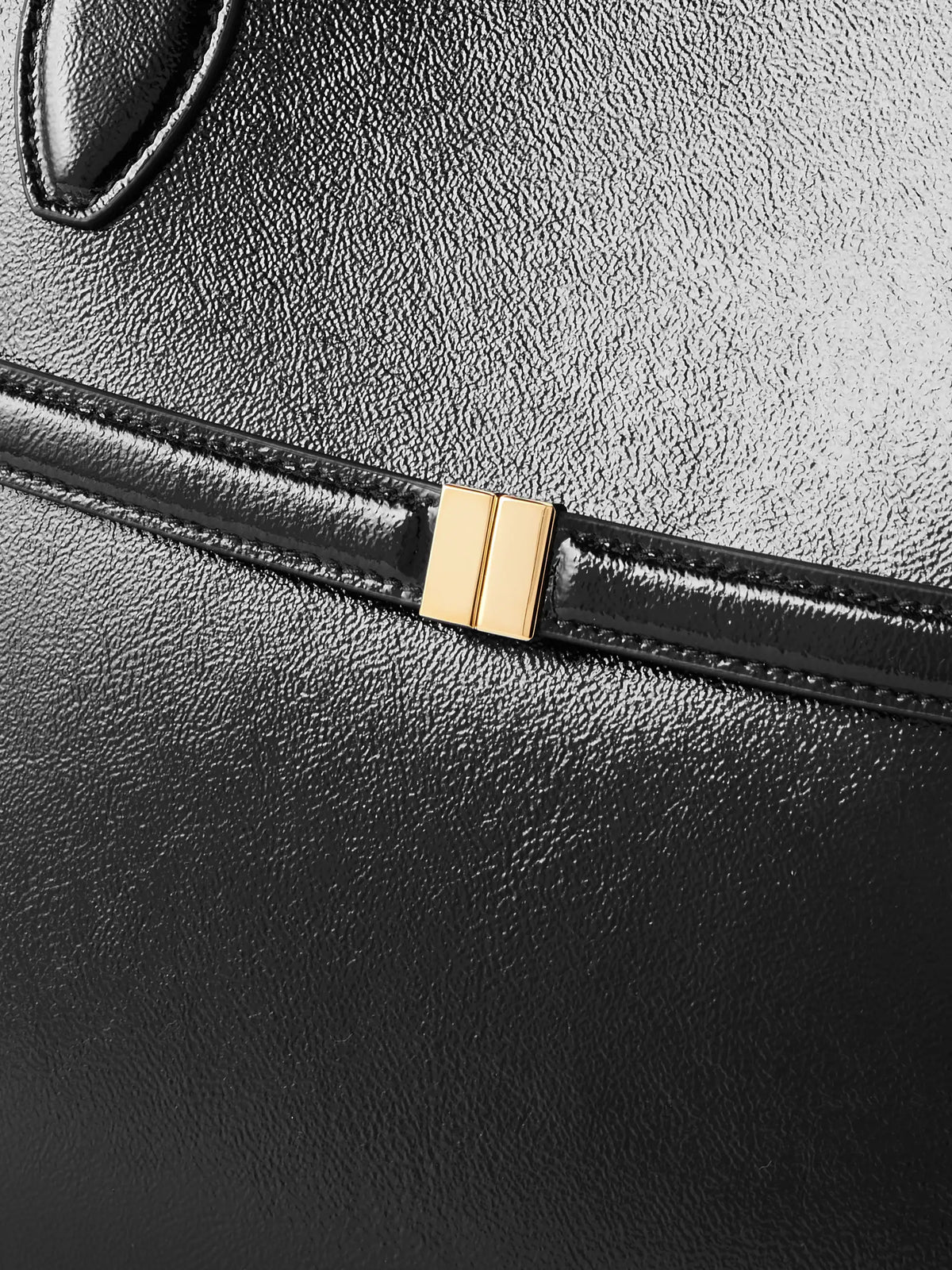 Naplack Crinkled Patent-leather Tote