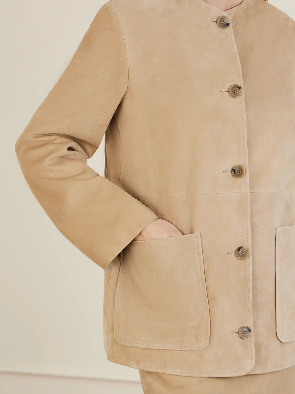 Nour Hammour Suede Jacket