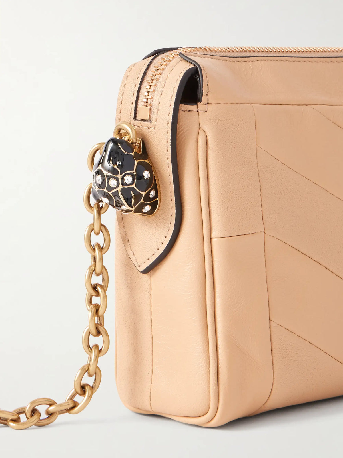 Panthea Paneled Leather Shoulder Bag