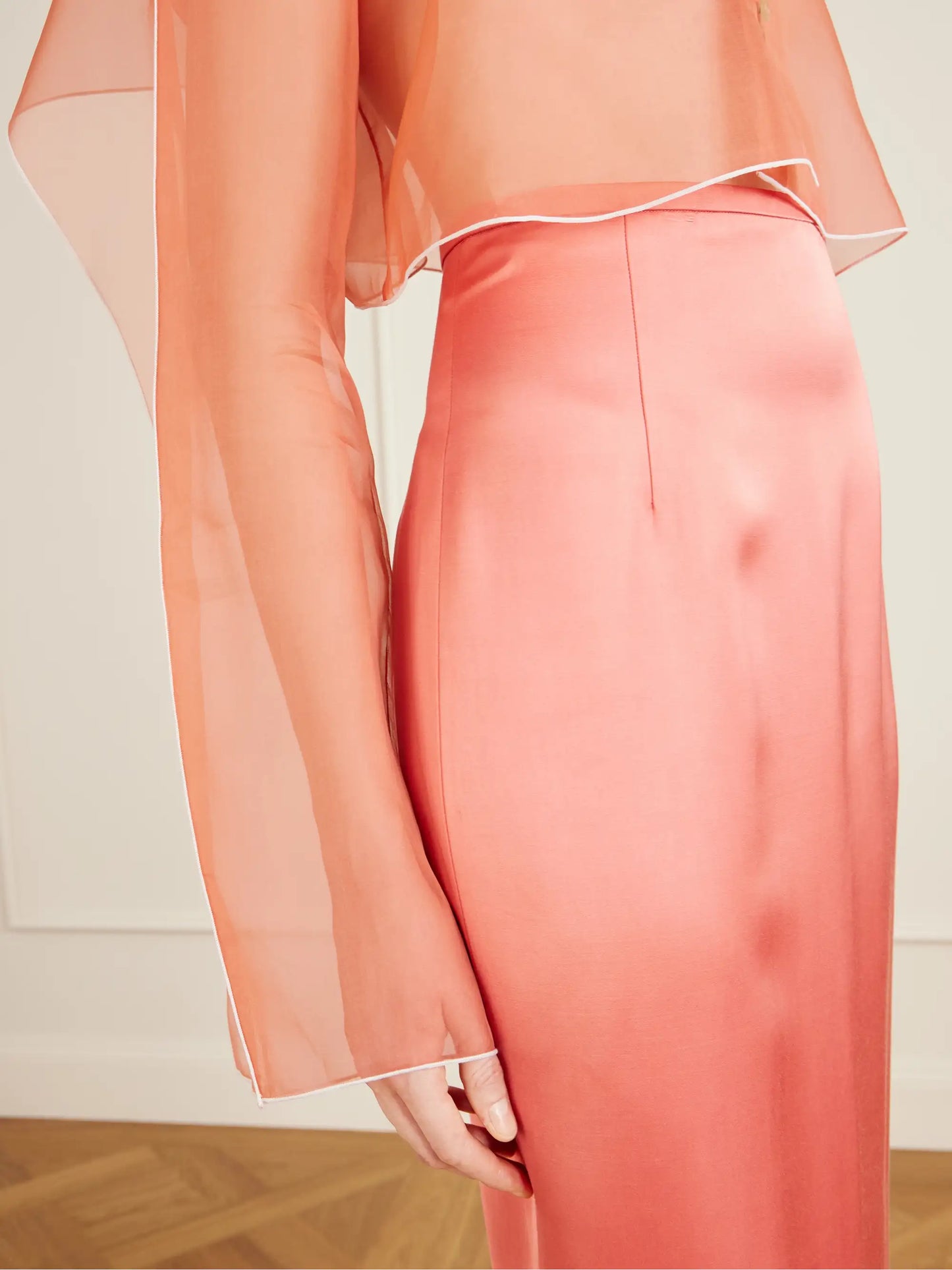 Winton Satin Midi Skirt