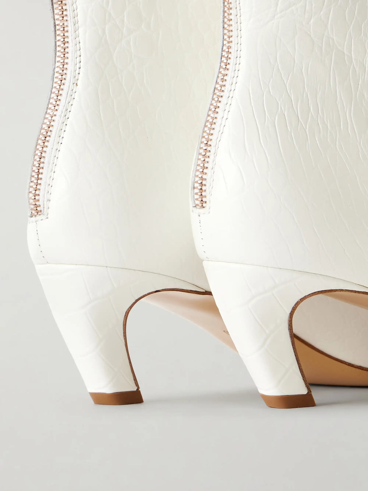 Clayton 50 Croc-effect Leather Ankle Boots