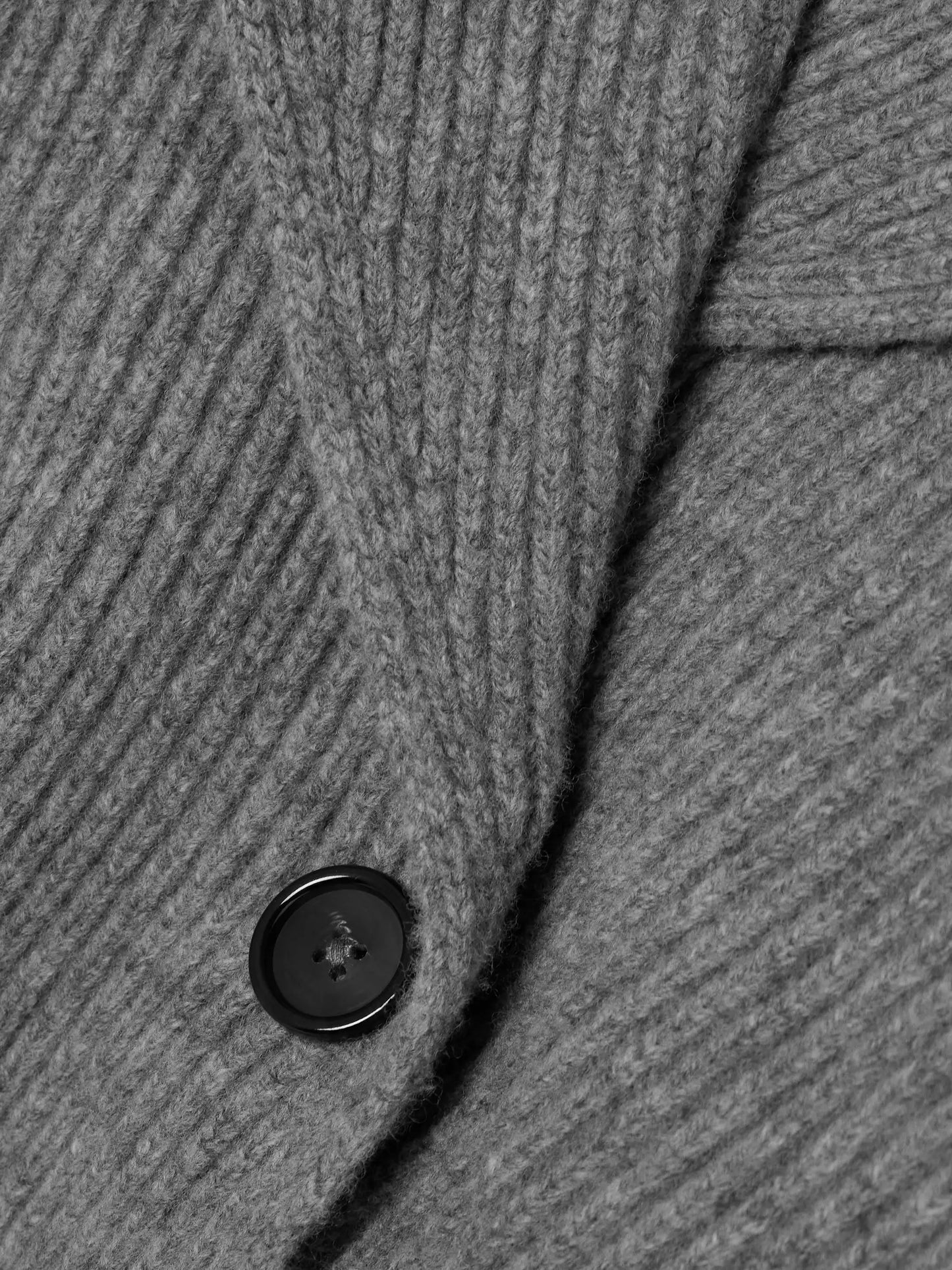 Oversized Ribbed Wool Cardigan